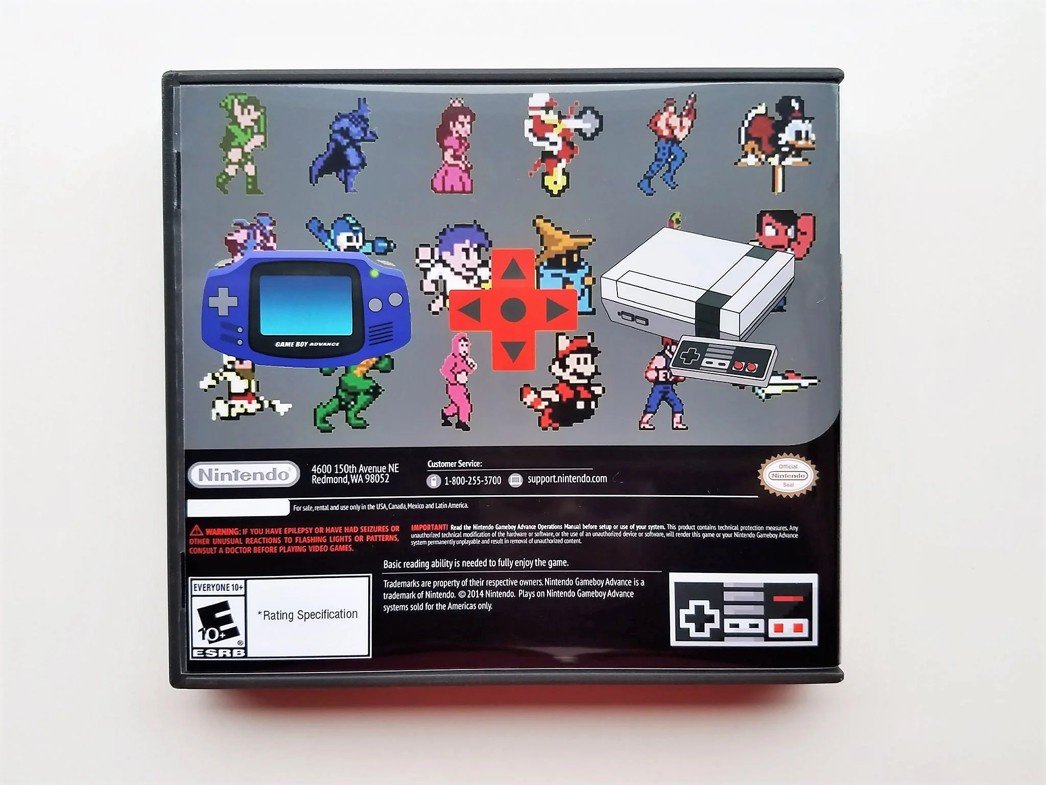 150 in 1 NES Classics Multicart - (Gameboy Advance GBA) Gray Edition - Image 3