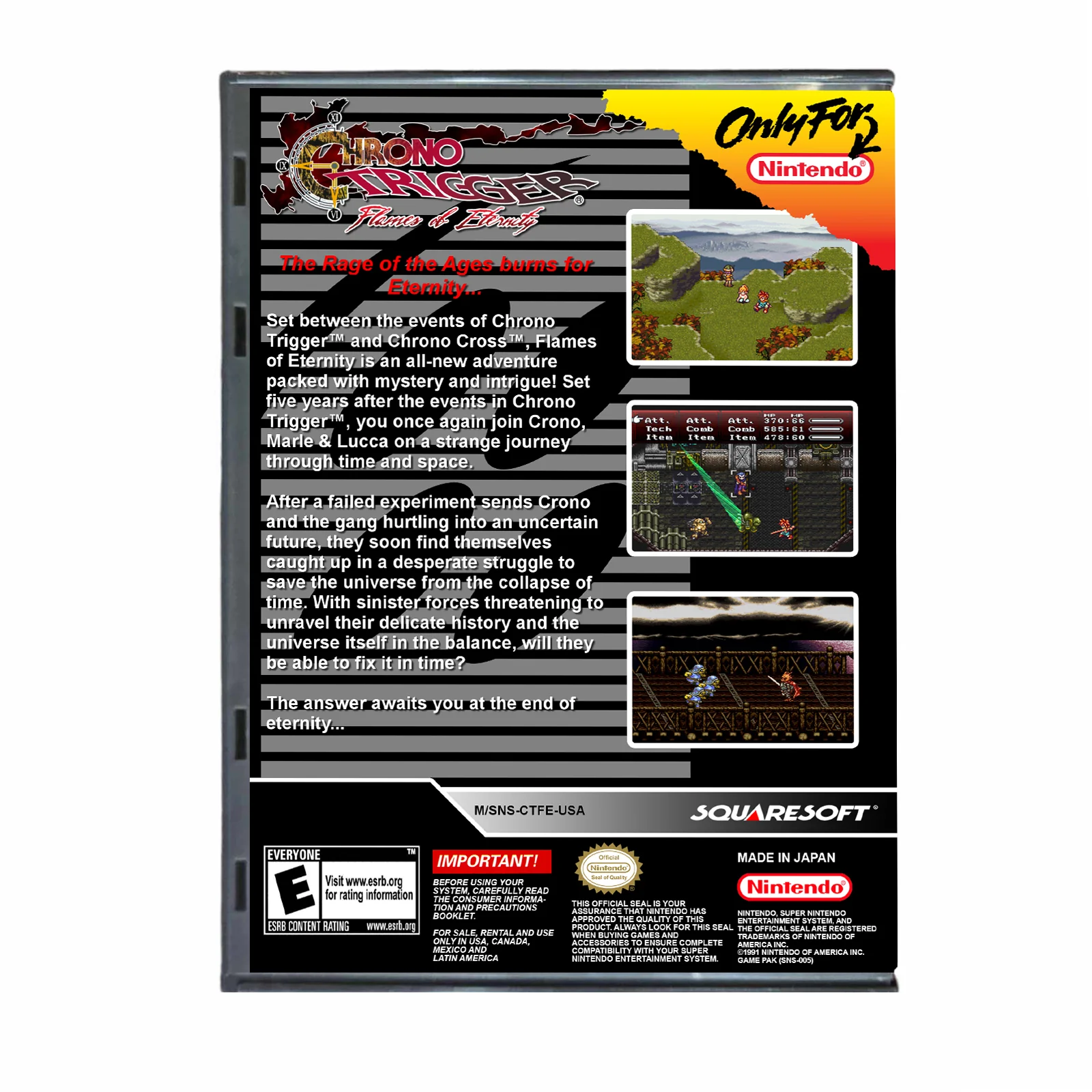 Chrono Trigger Flames of Eternity - (Super Nintendo SNES) - Image 2
