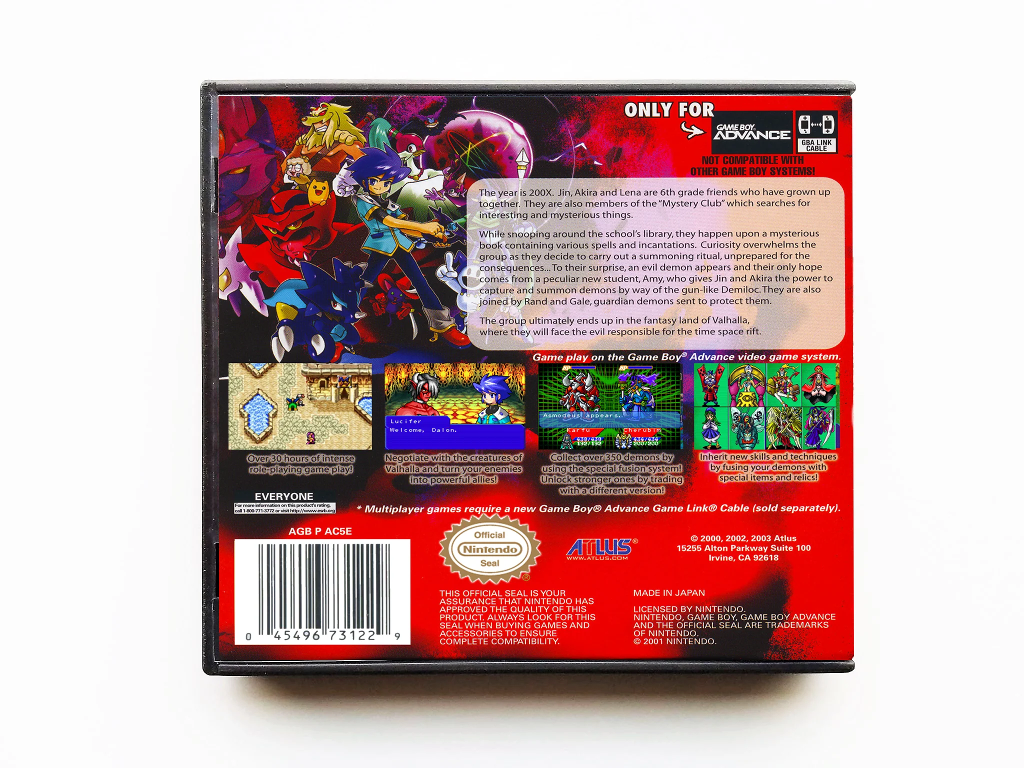 DemiKids Dark Version Shin Megami Tensei - (Gameboy Advance GBA) - Image 2