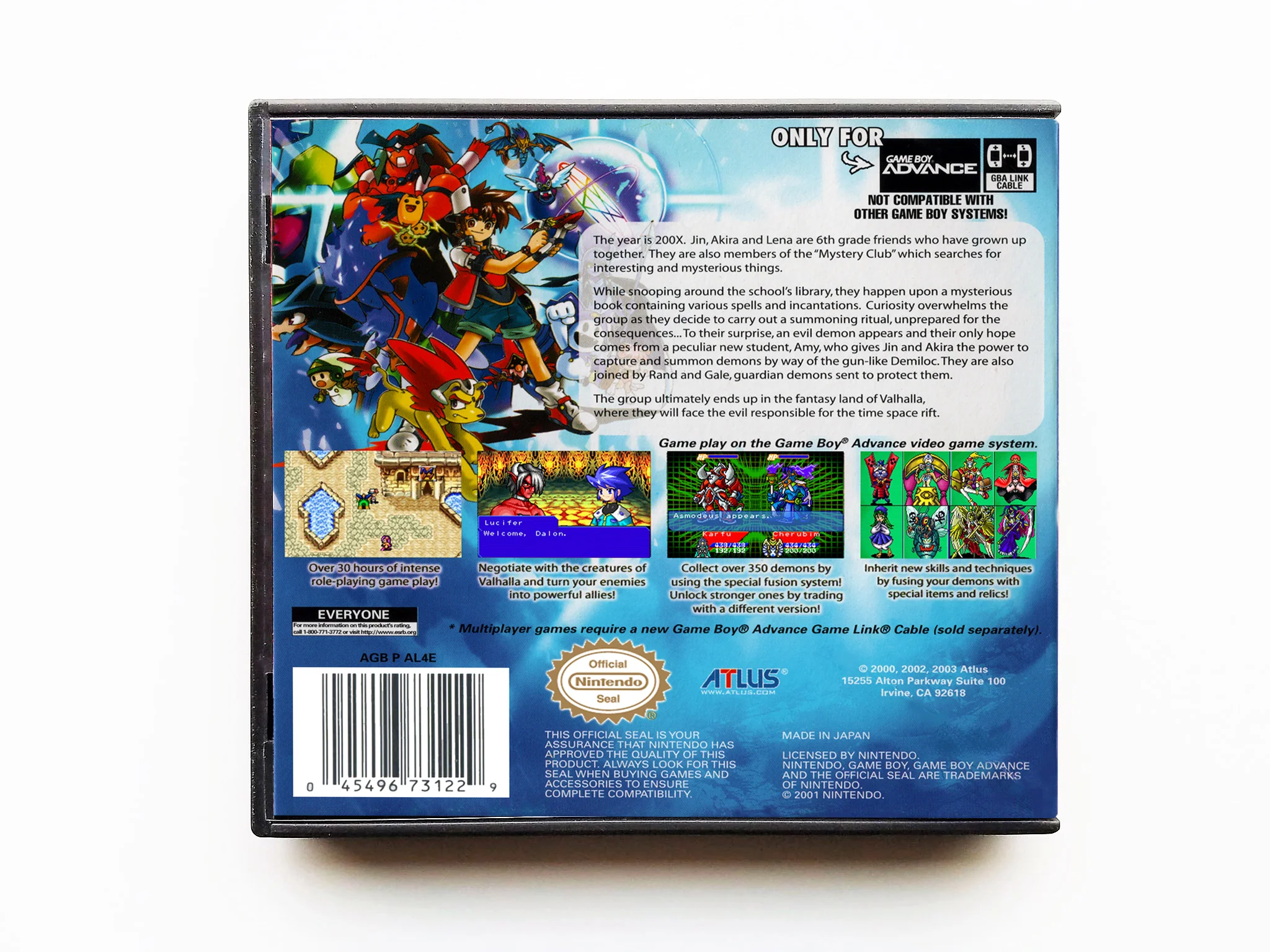 DemiKids Light Version Shin Megami Tensei - (Gameboy Advance GBA) - Image 2