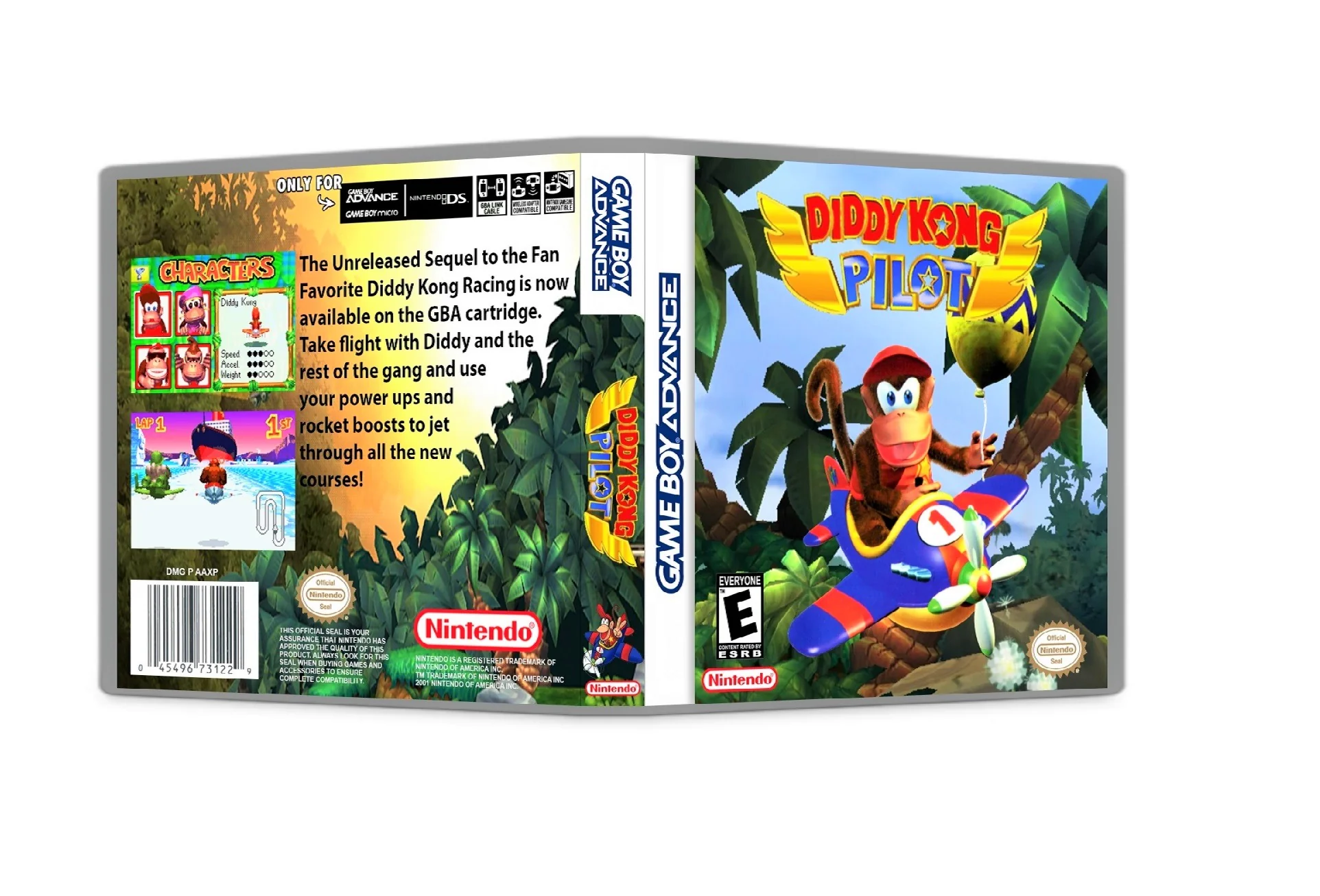 Diddy Kong Pilot Racing (Gameboy Advance GBA) - Image 2