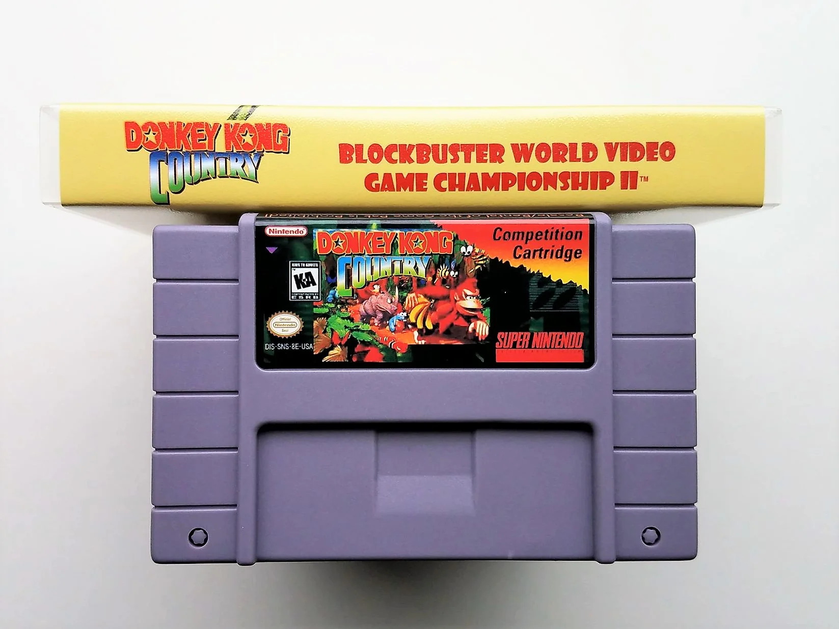 Donkey Kong Competition Cart Blockbuster Championship II - (SNES) - Image 4