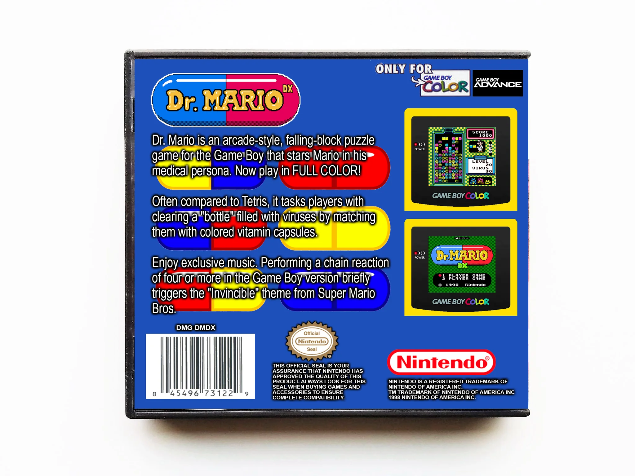 Dr. Mario DX (Gameboy Color GBC) - Image 2