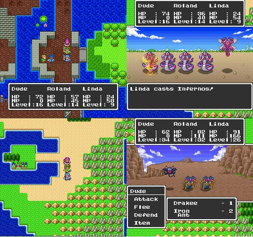 Dragon Quest I and II - (Super Nintendo SNES) - Image 4
