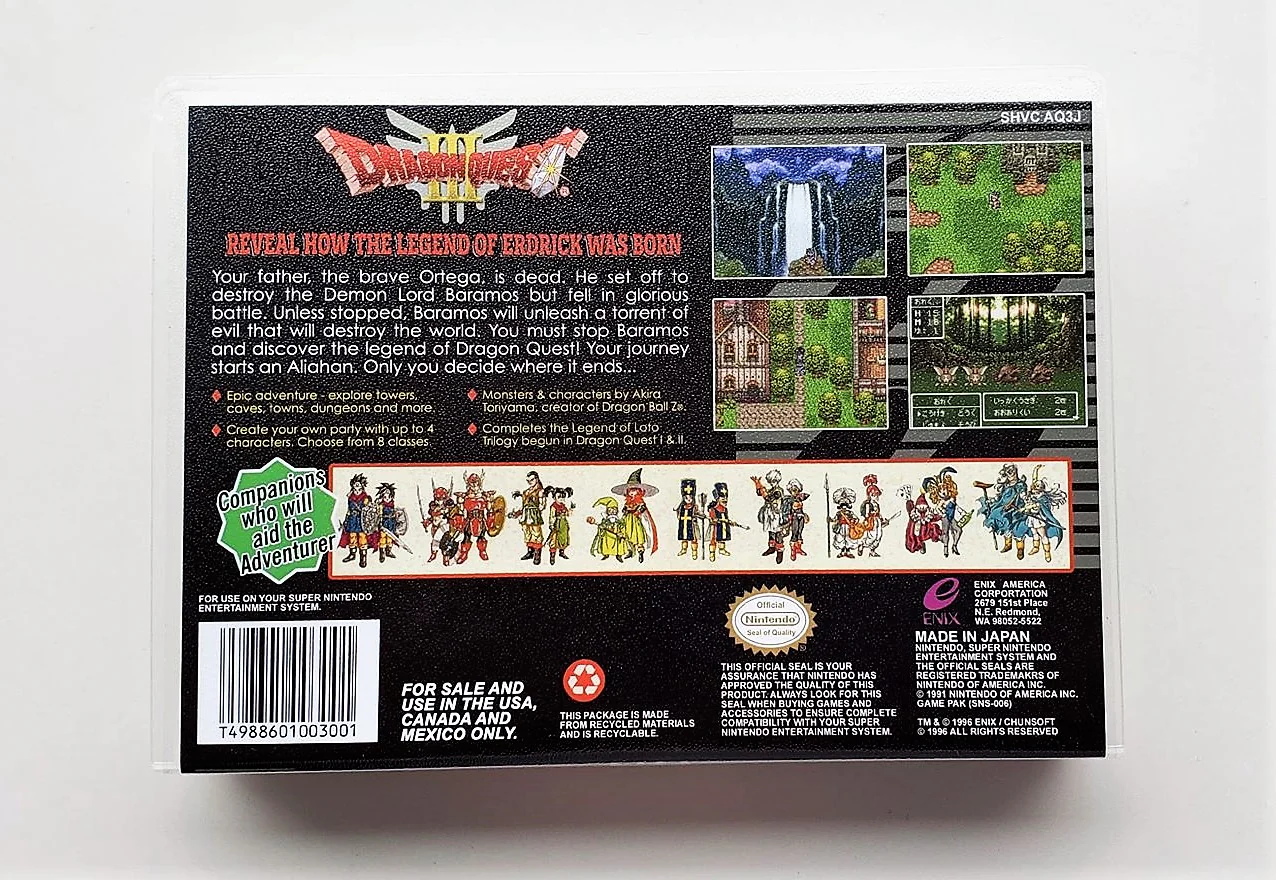 Dragon Quest III (3) - (Super Nintendo SNES) - Image 2