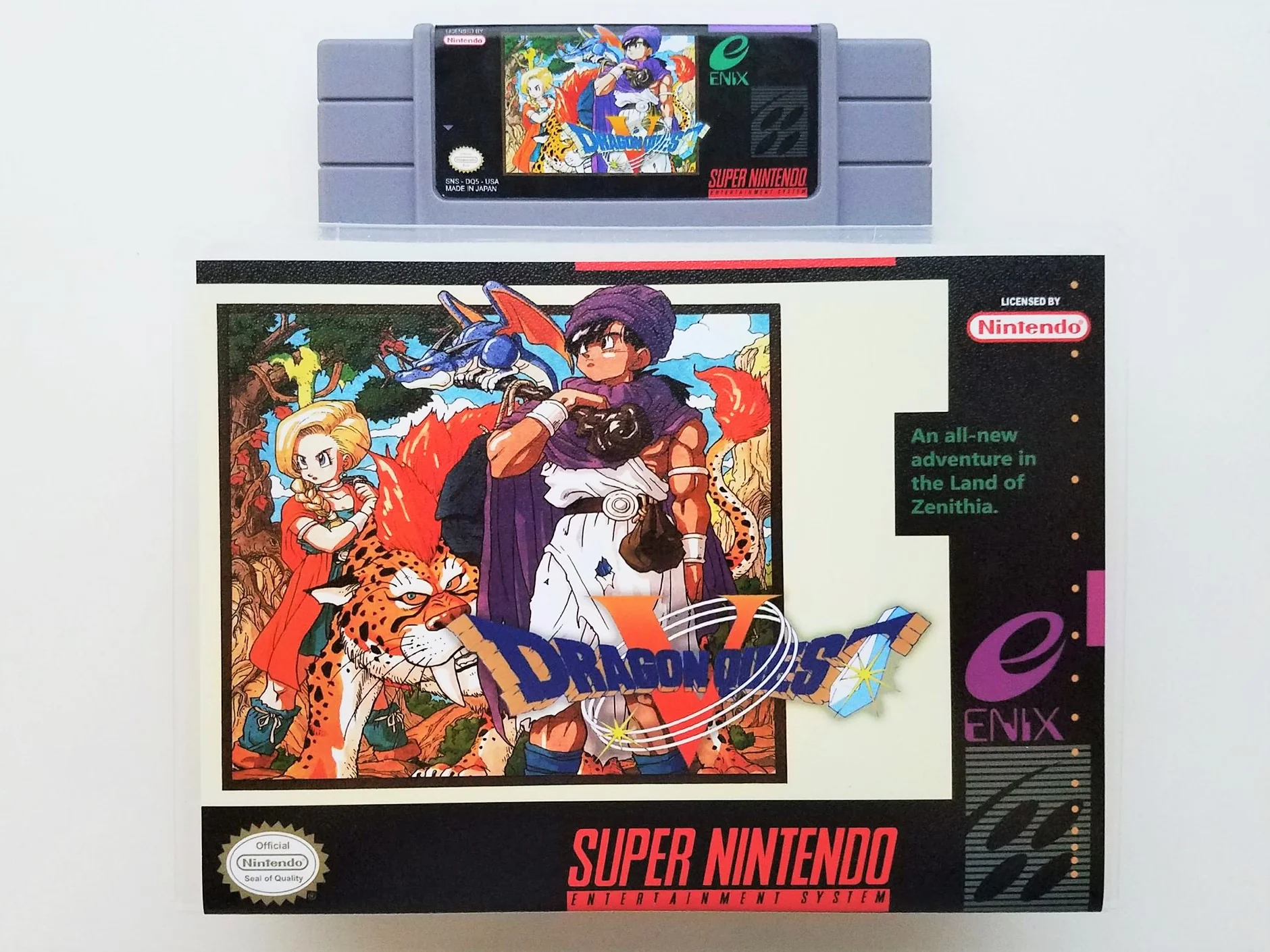 Dragon Quest V - (Super Nintendo SNES) - Image 2