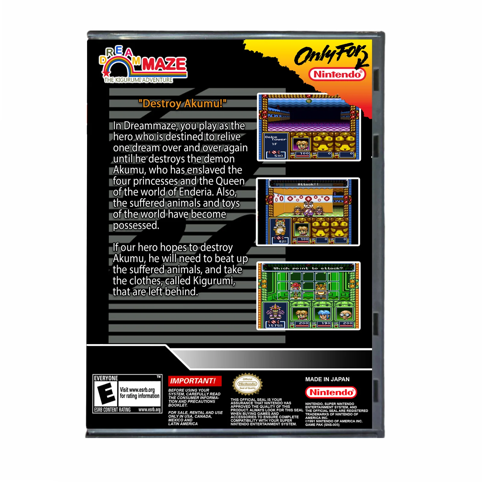 Dream Maze - (Super Nintendo SNES) - Image 2
