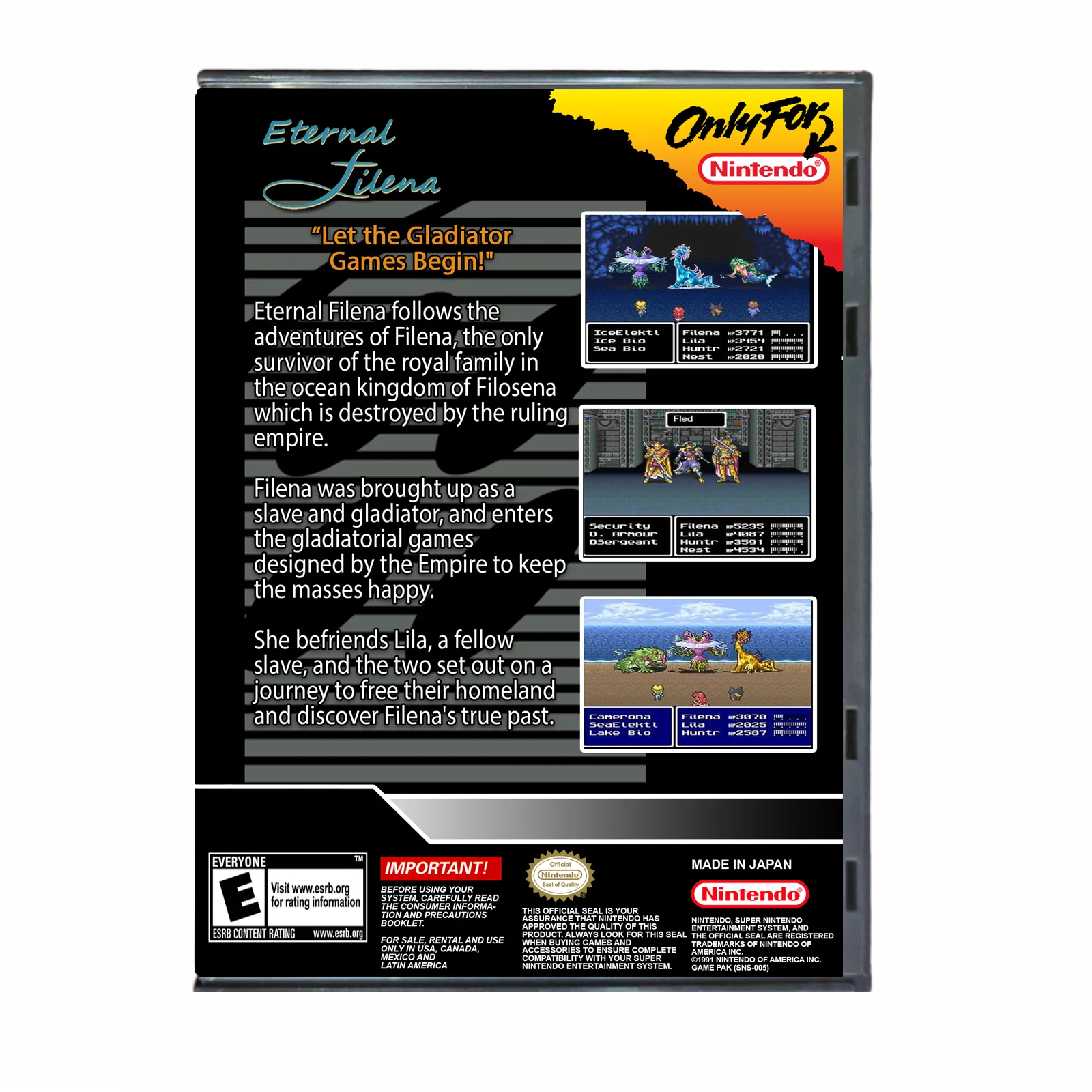 Eternal Filena - (Super Nintendo SNES) - Image 2