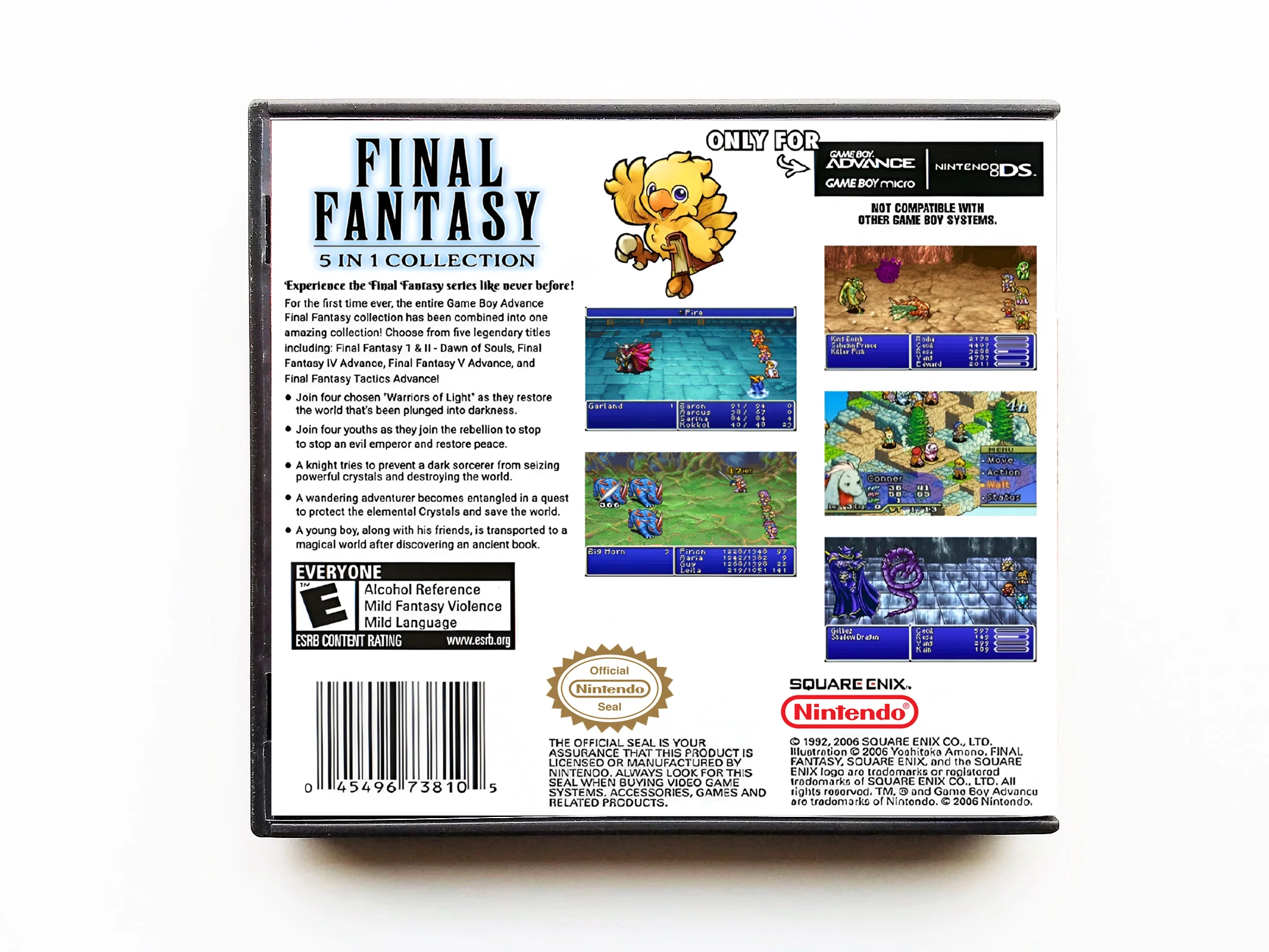 Final Fantasy 5 in 1 Collection (Gameboy Advance GBA) - Image 2