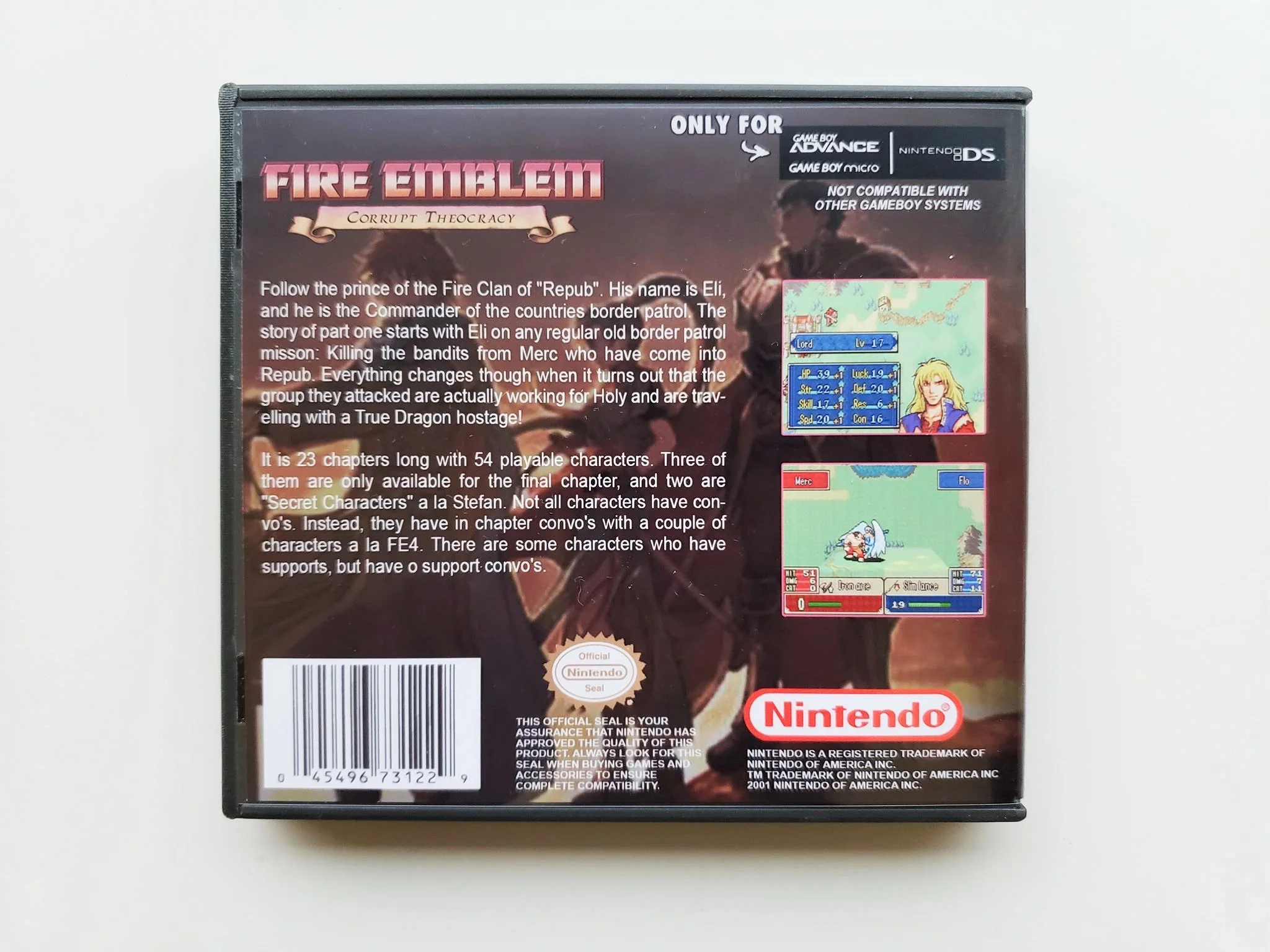 Fire Emblem Corrupt Theocracy (Gameboy Advance GBA) - Image 2