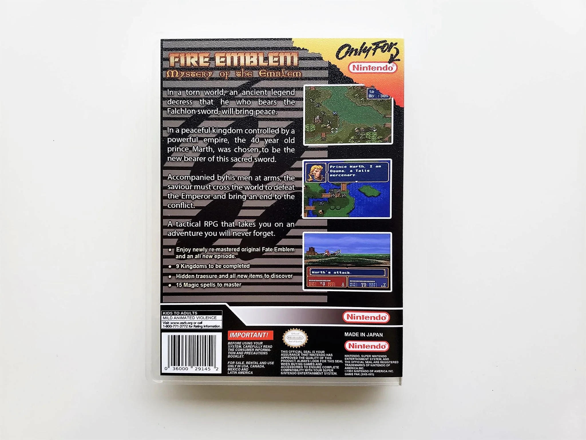 Fire Emblem - Mystery of the Emblem - (Super Nintendo SNES) - Image 2