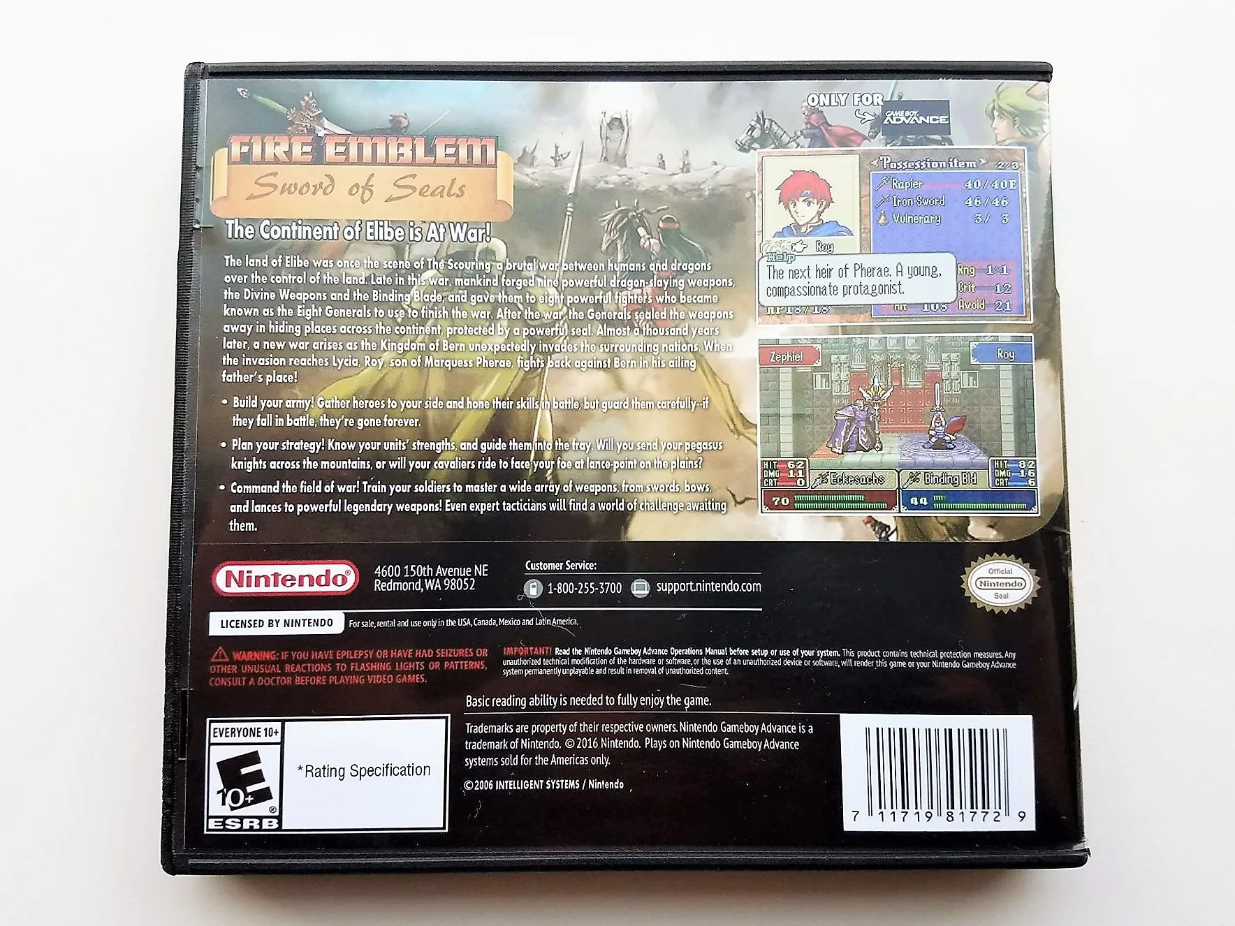 Fire Emblem Sword of Seals (Gameboy Advance GBA) - Image 2