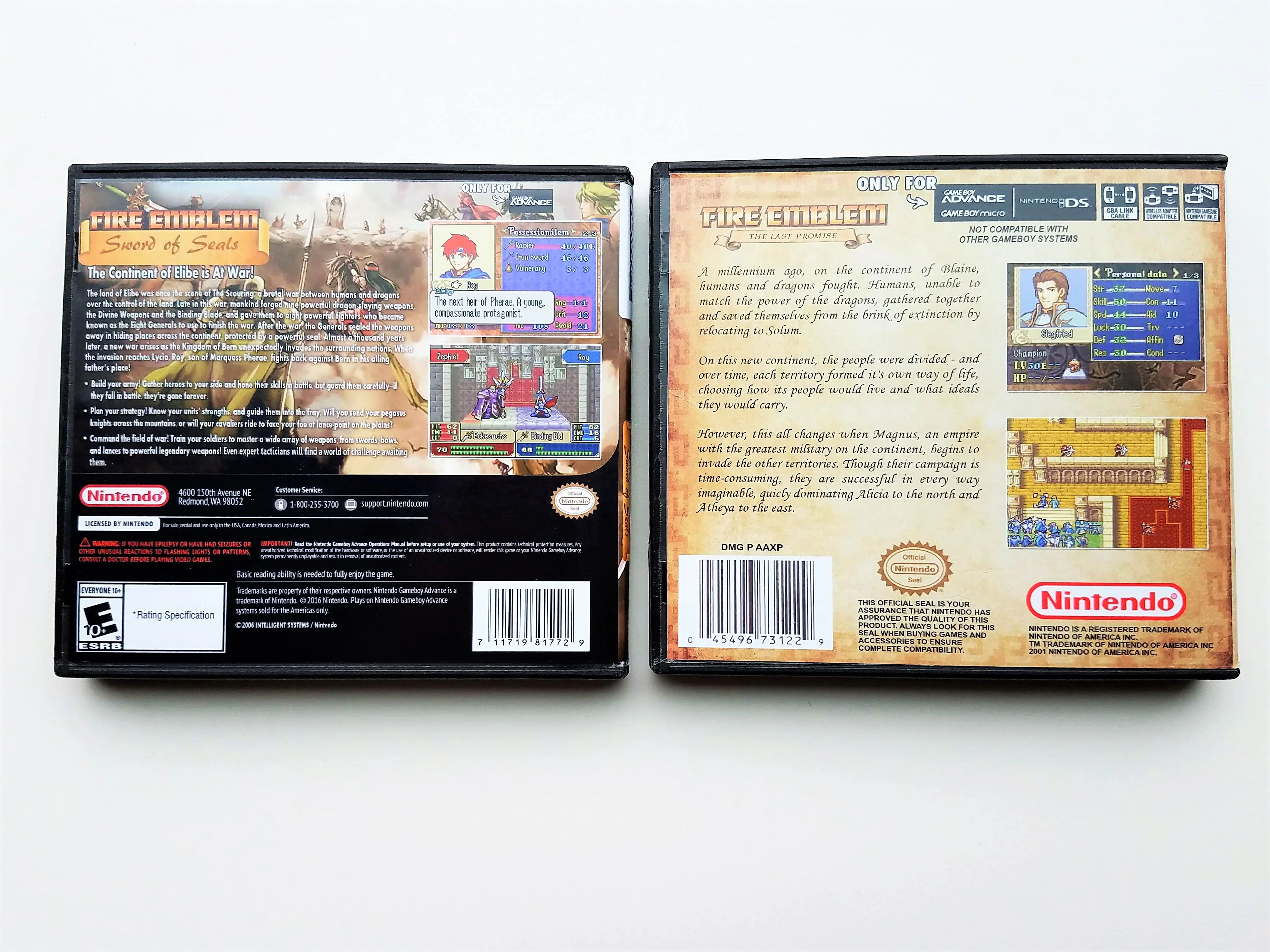 Fire Emblem Sword of Seals + Last Promise Bundle (Gameboy Advance GBA) - Image 2
