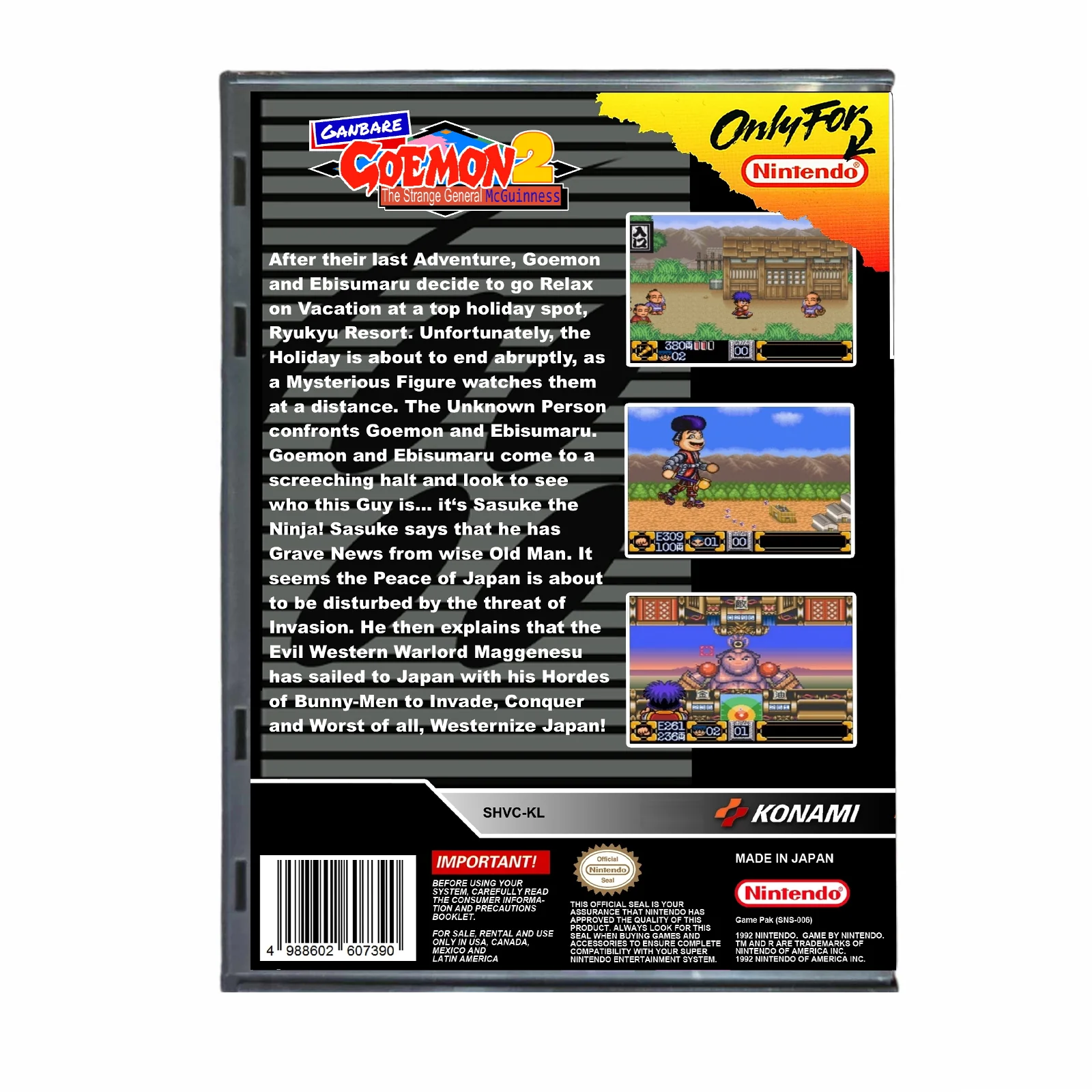 Ganbare Goemon 2 - (Super Nintendo SNES) - Image 2