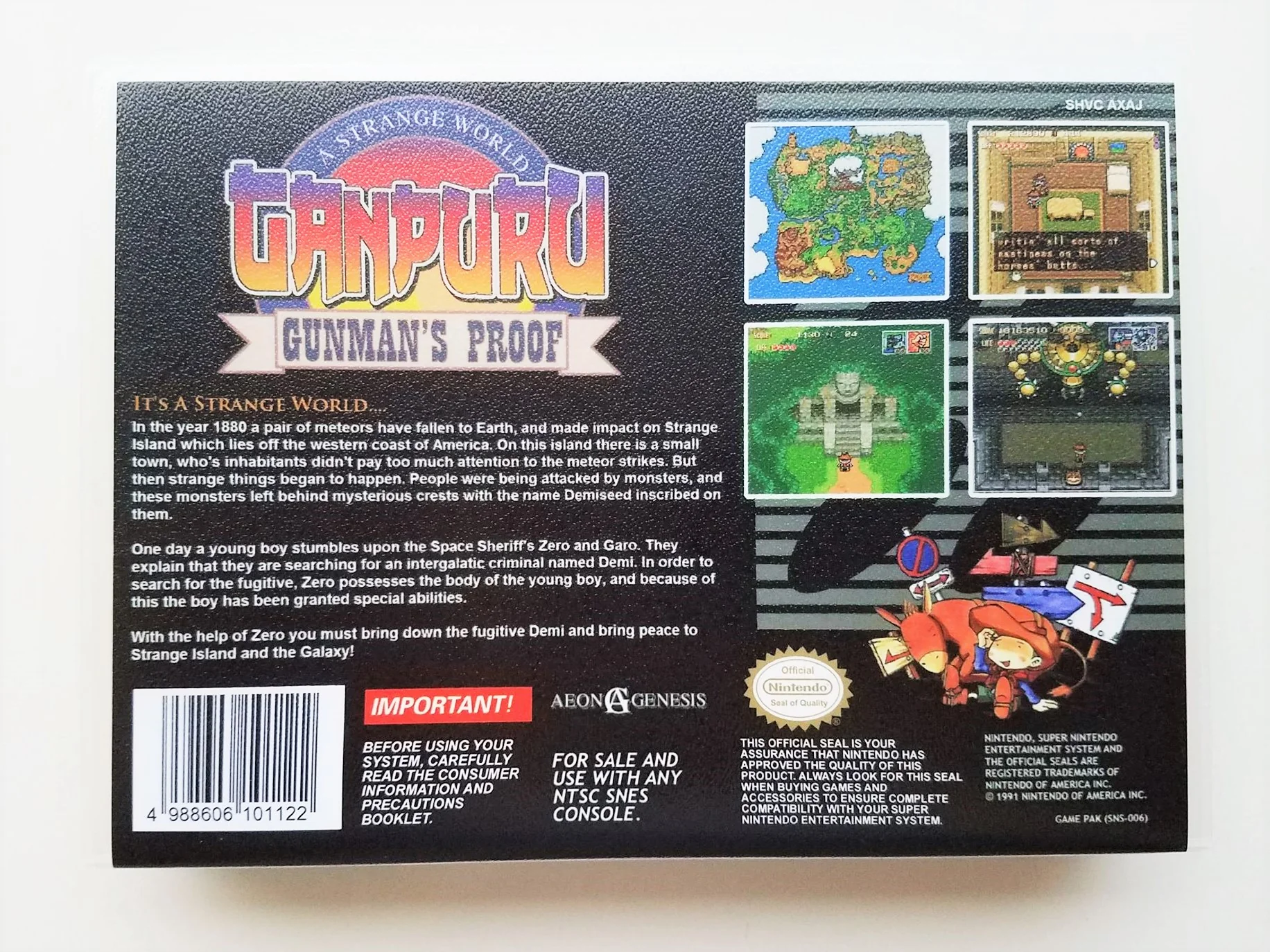 Ganpuru: Gunman's Proof - (Super Nintendo SNES) - Image 3