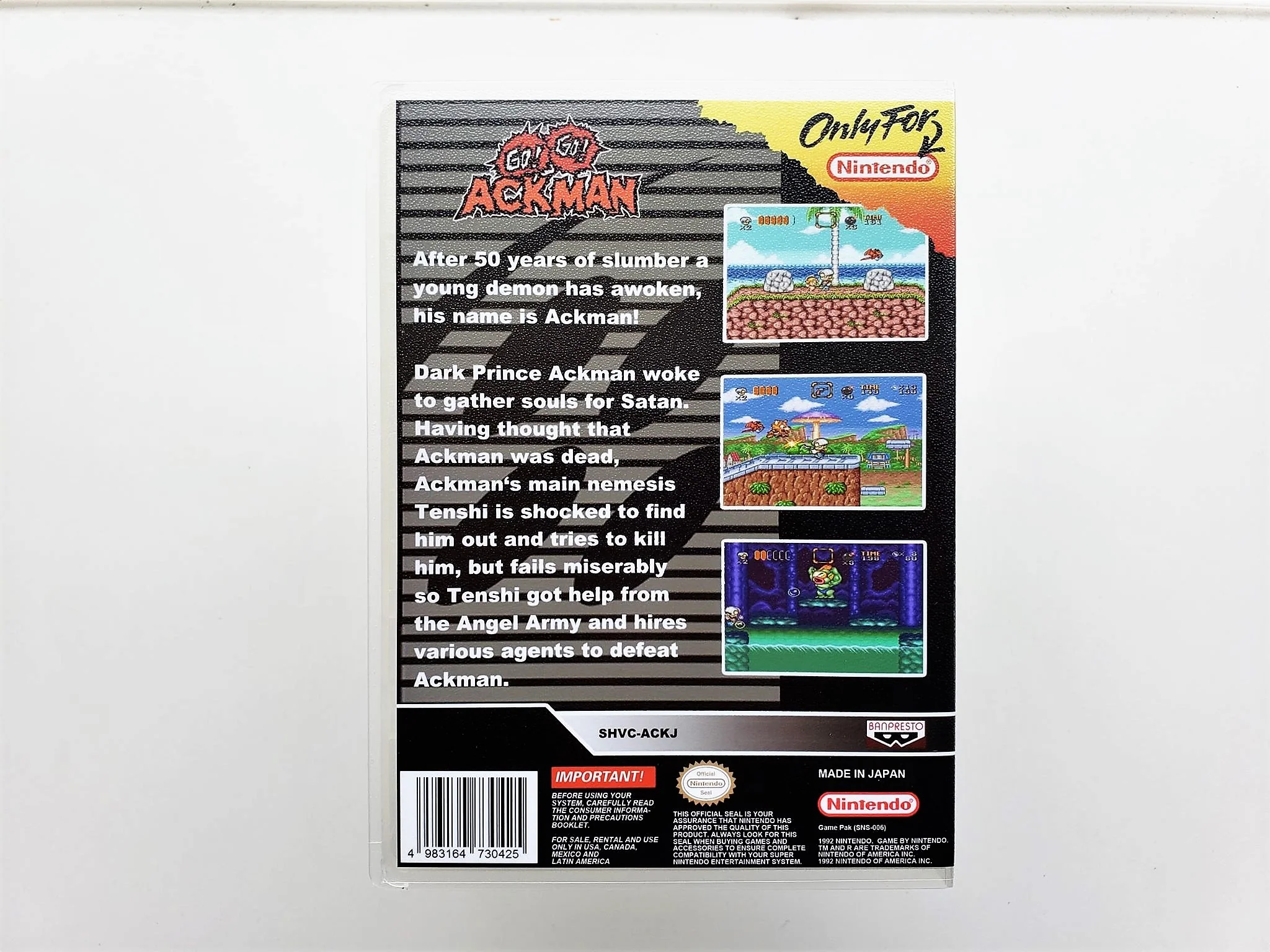 Go Go Ackman - (Super Nintendo SNES) - Image 2