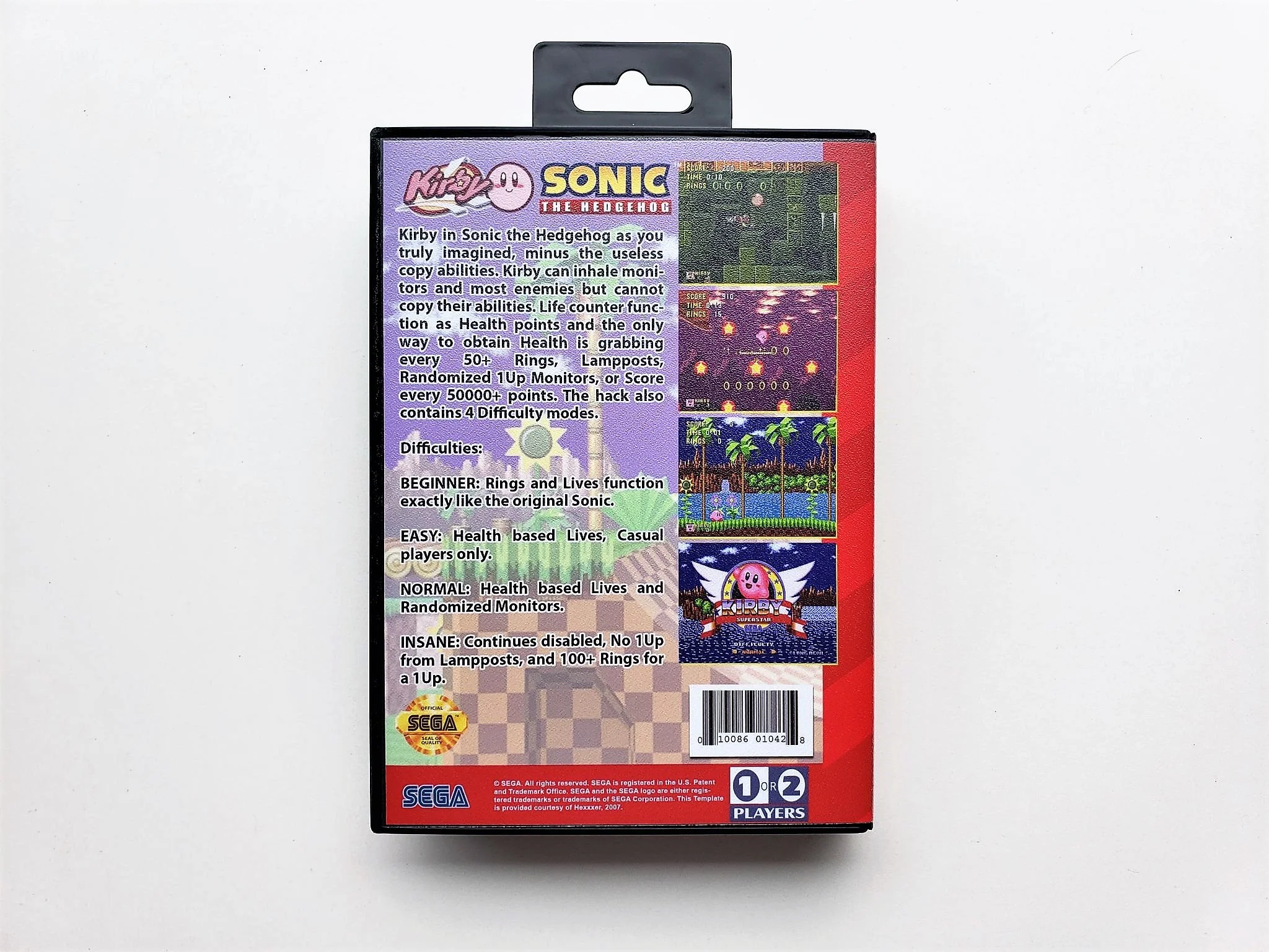 Kirby in Sonic The Hedgehog - (Sega Genesis) - Image 2