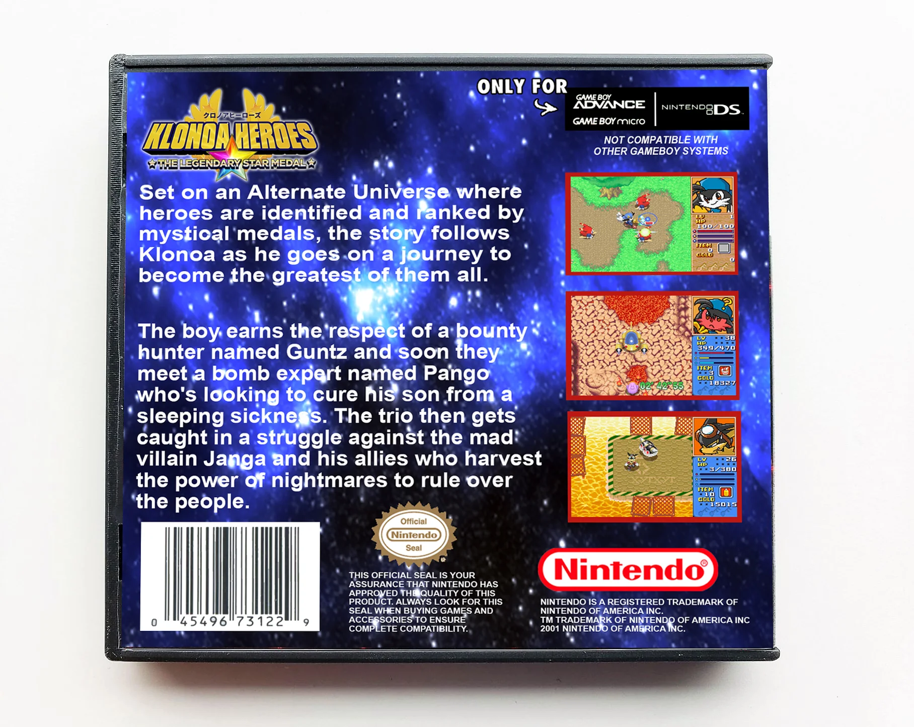 Klonoa Heroes (Gameboy Advance GBA) - Image 2