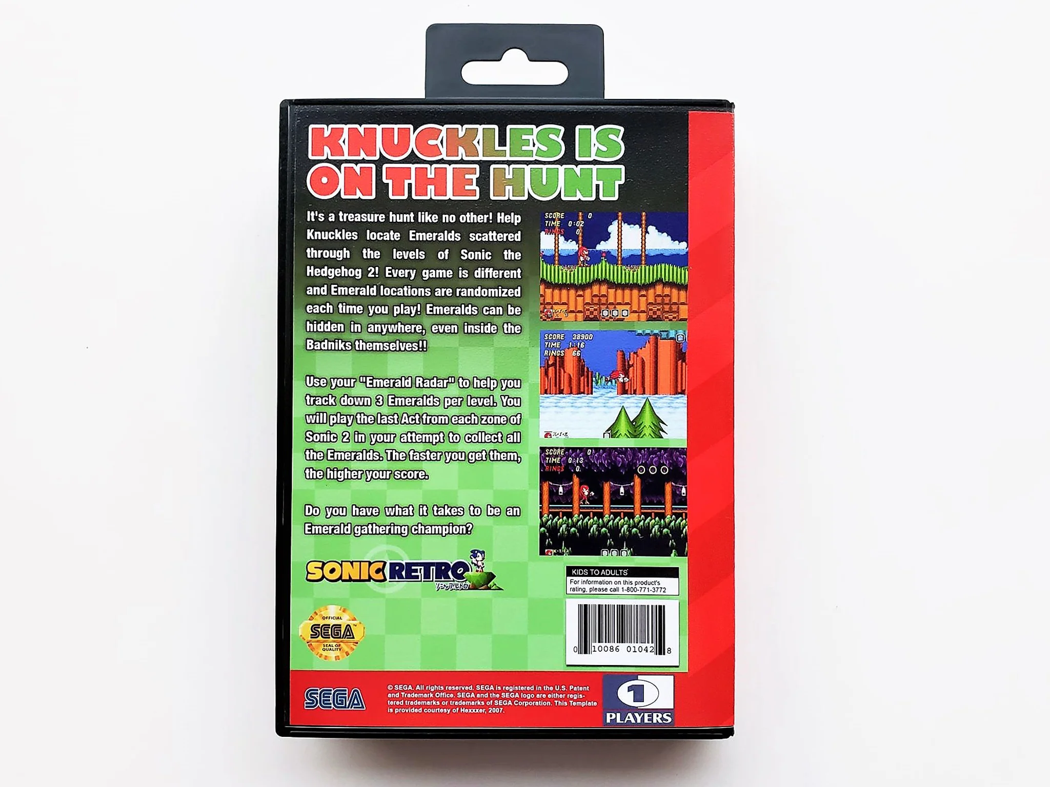 Knuckles Emerald Hunt - (Sega Genesis) - Image 2
