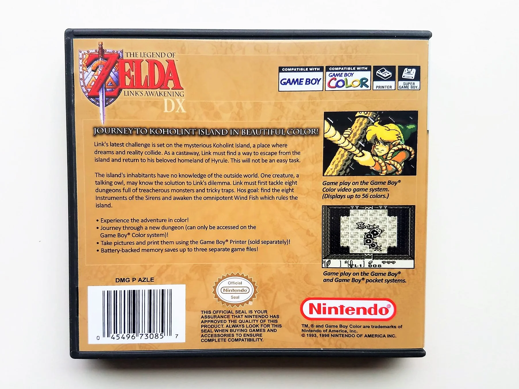 Legend of Zelda Links Awakening DX "Color" (Gameboy Color GBC) - Image 2