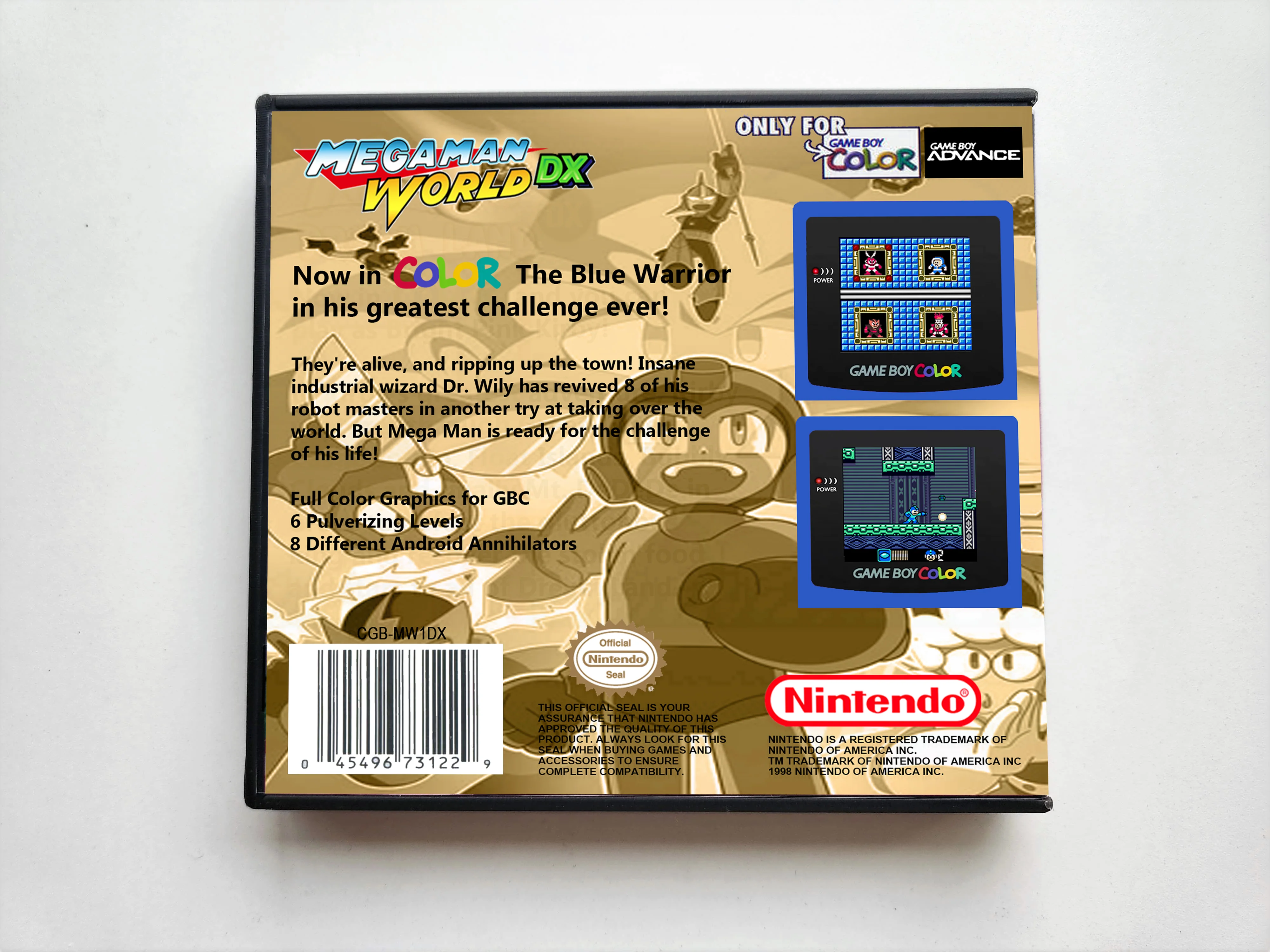 Mega Man World 1 DX (Gameboy Color GBC) - Image 2