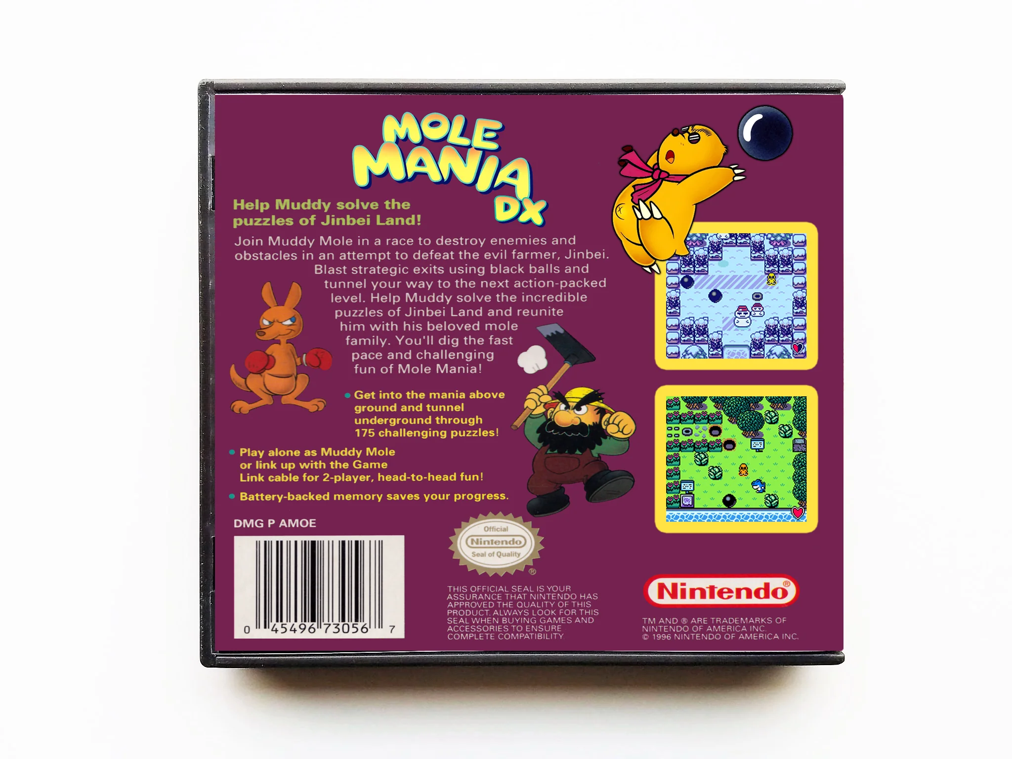 Mole Mania DX (Gameboy Color GBC) - Image 2