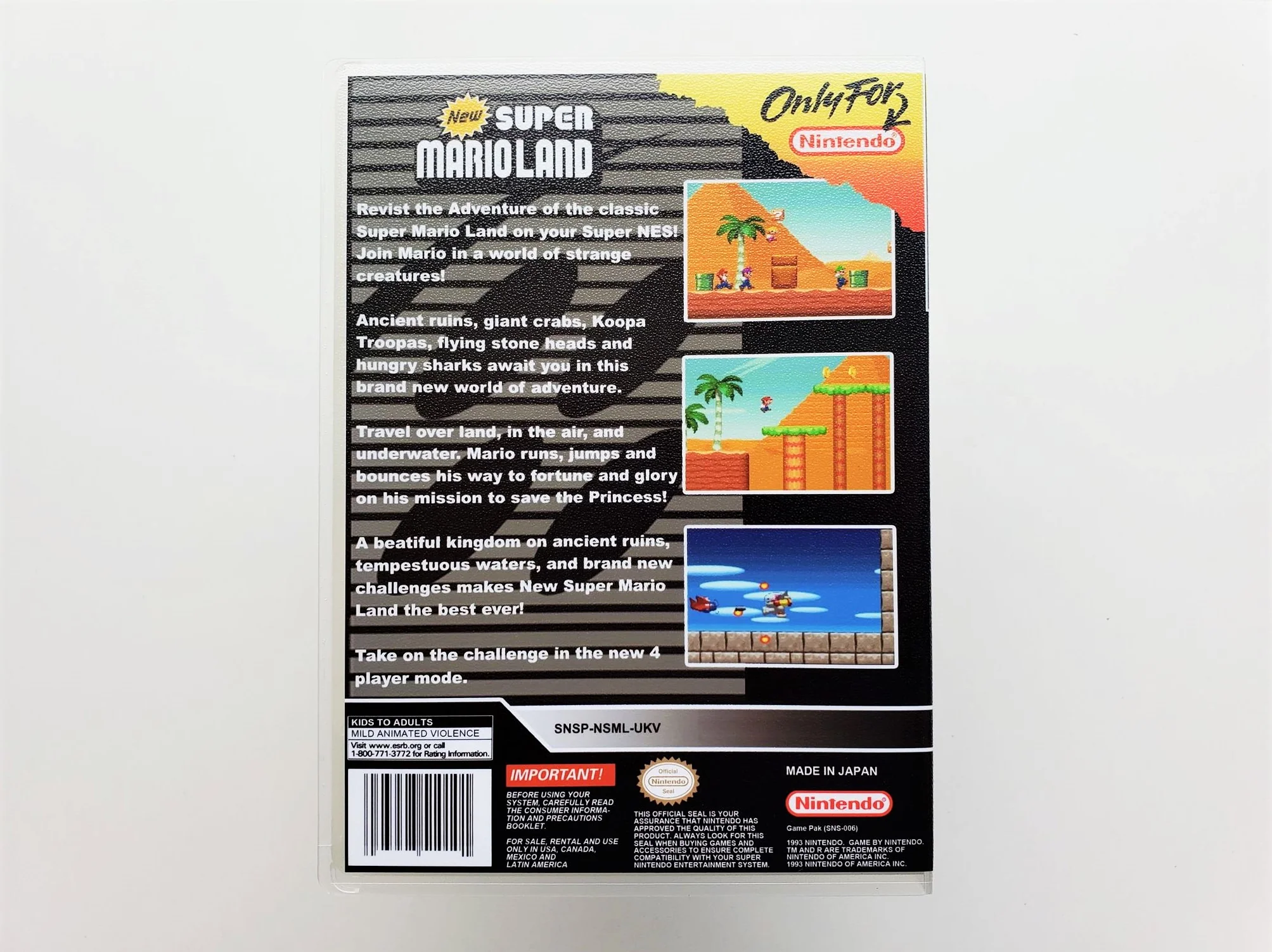 New Super Mario Land - (Super Nintendo SNES) - Image 2