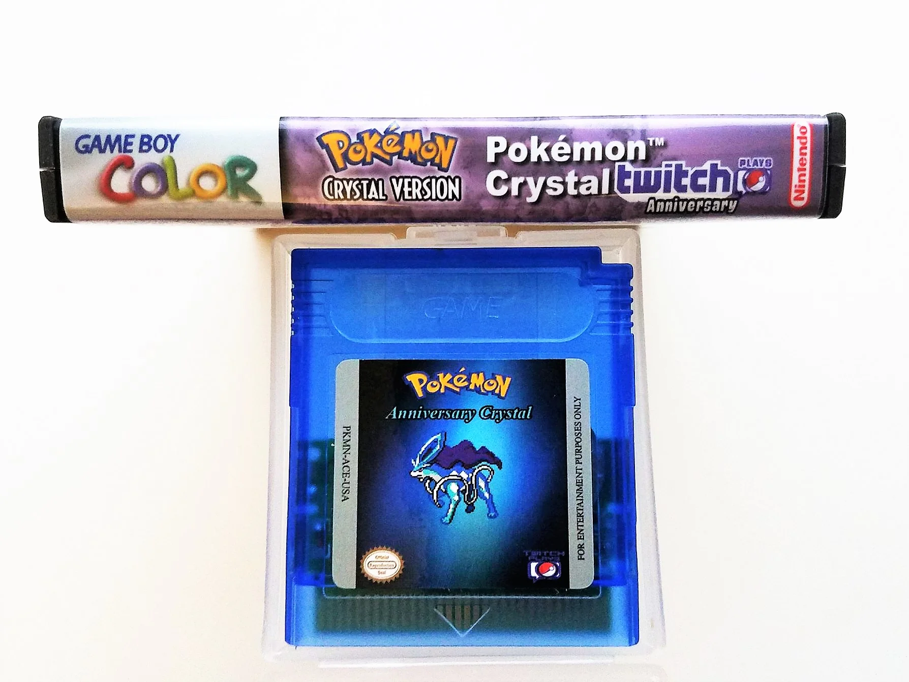 Pokemon Anniversary Crystal TPP Twitch Play (Gameboy Color GBC) - Image 3