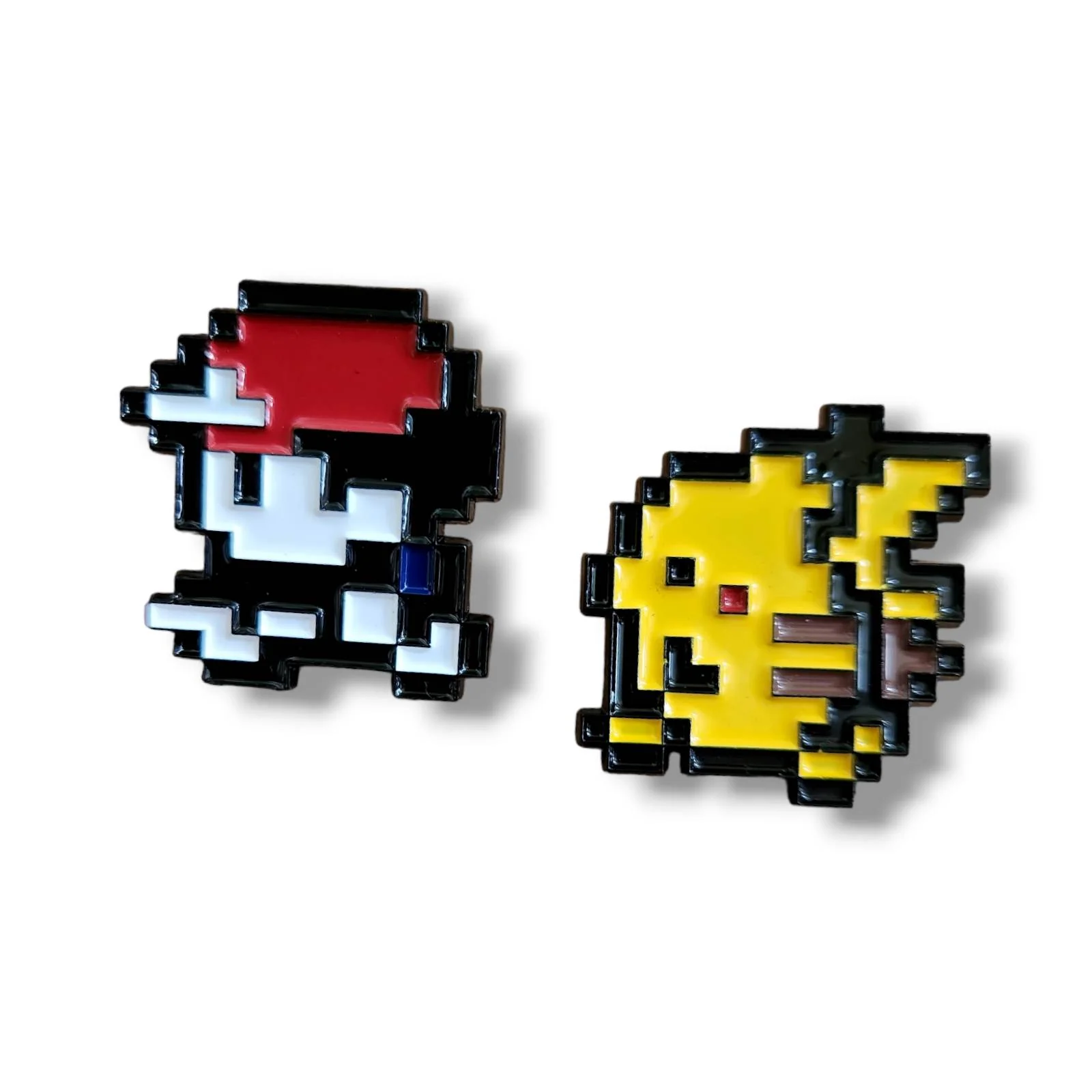 Pokemon Ash and Pikachu 8 bit - Collector Pin