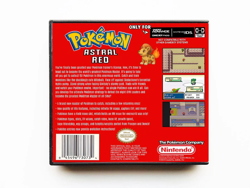 Pokemon Astral Red (Gameboy Advance GBA) - Image 2