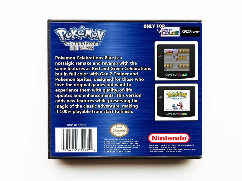 Pokemon Celebrations Blue (Gameboy Color GBC) - Image 2