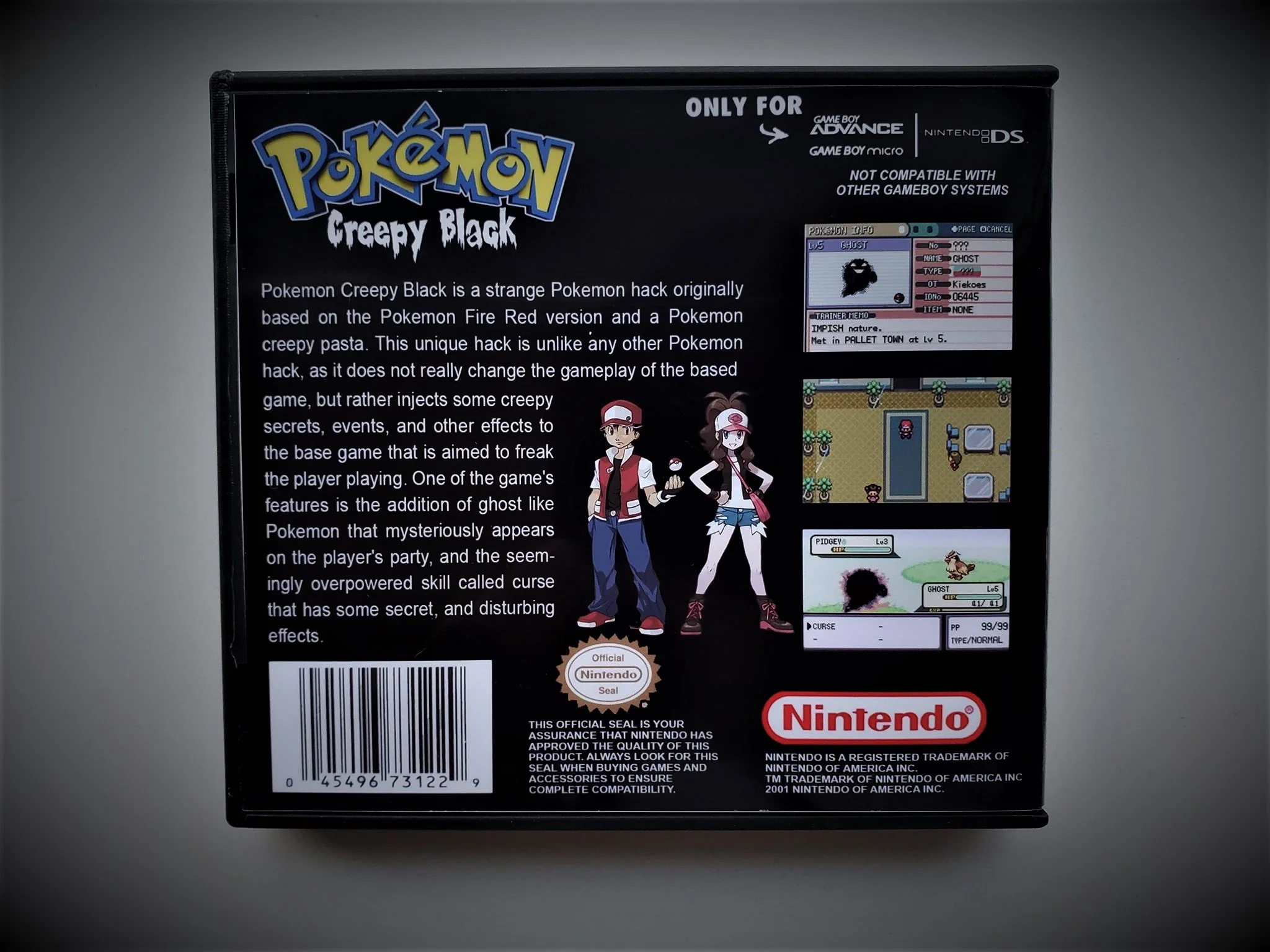 Pokemon Creepy Black (Gameboy Advance GBA) - Image 2