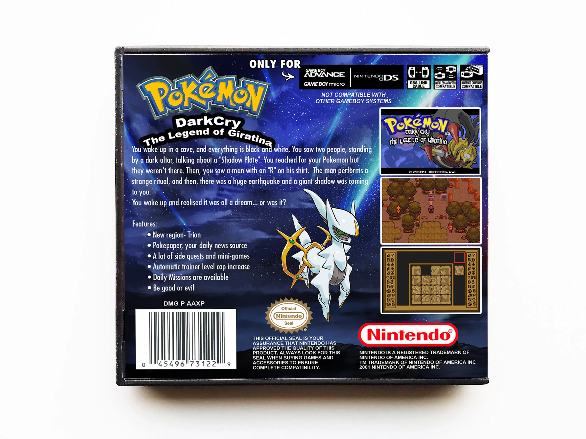 Pokemon Dark Cry Legend of Giratina (Gameboy Advance GBA) - Image 2