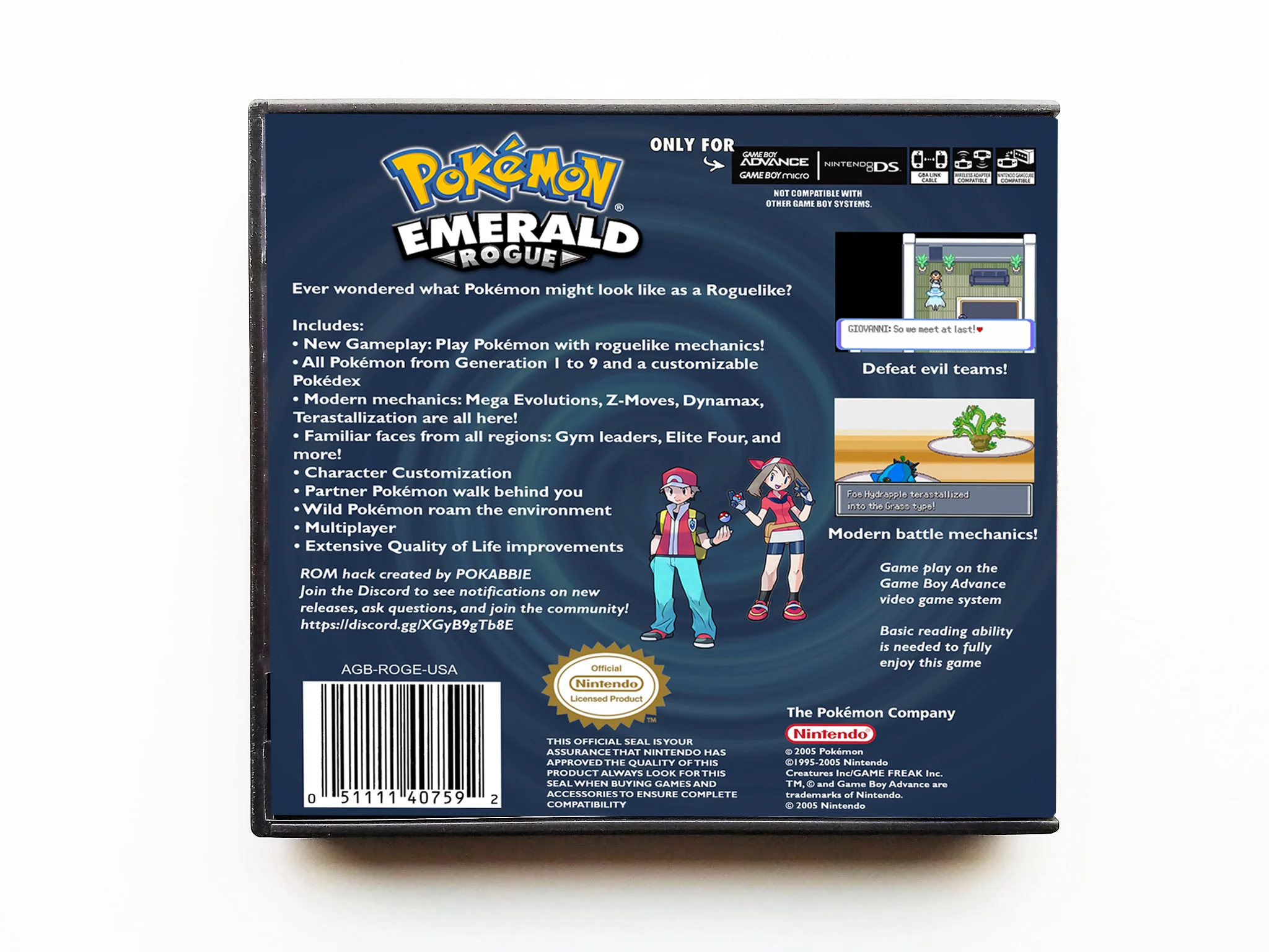 Pokemon Emerald Rogue (Gameboy Advance GBA) - Image 2