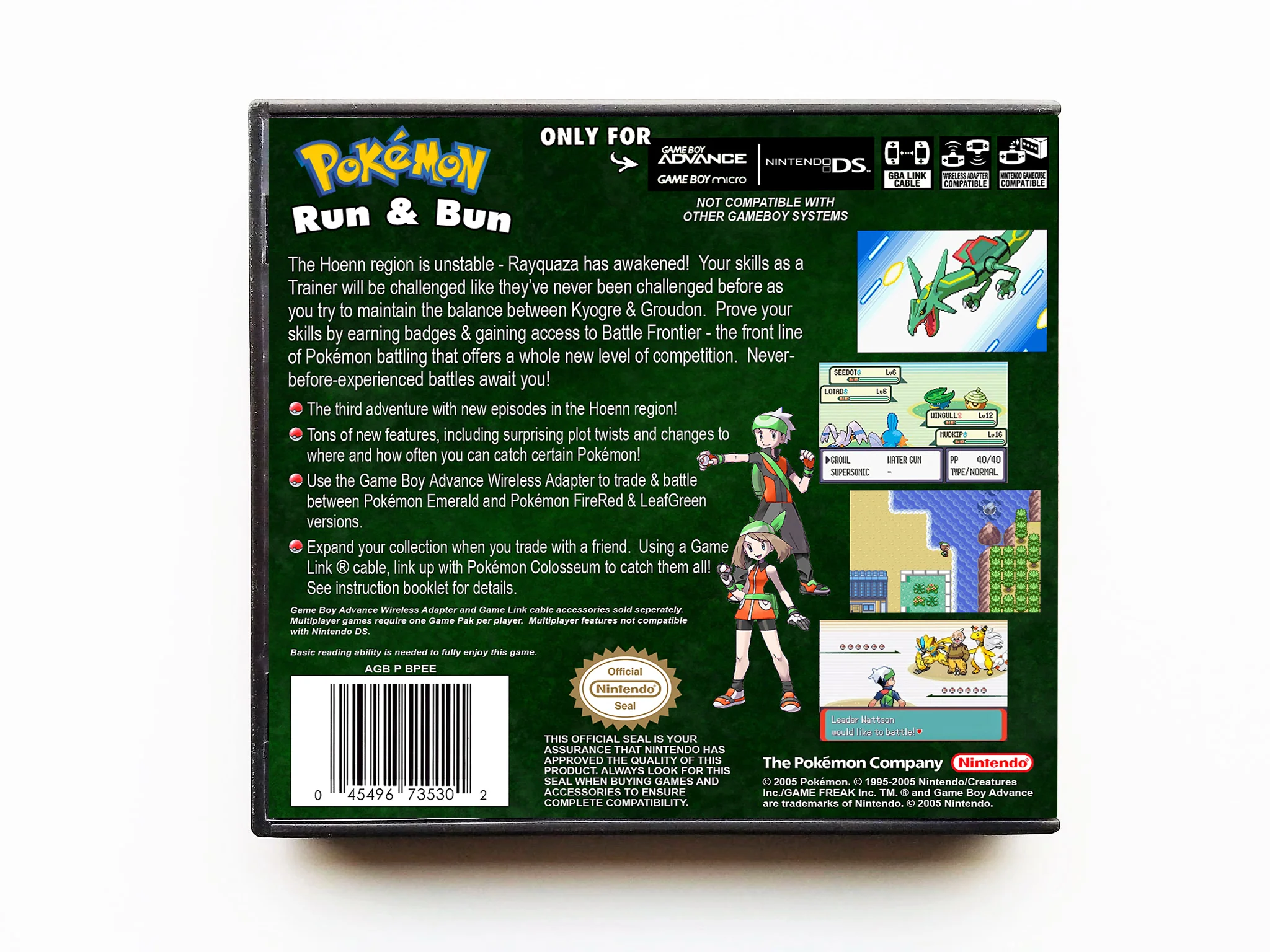 Pokemon Emerald Run and Bun (Gameboy Advance GBA) - Image 2
