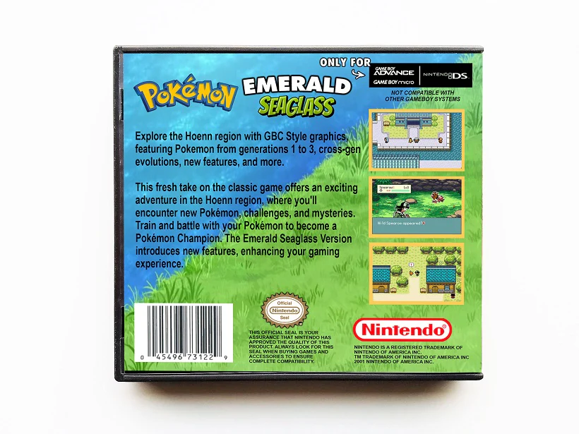 Pokemon Emerald SeaGlass (Gameboy Advance GBA) - Image 2