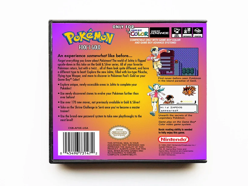 Pokemon Fools Gold (Gameboy Color GBC) - Image 2