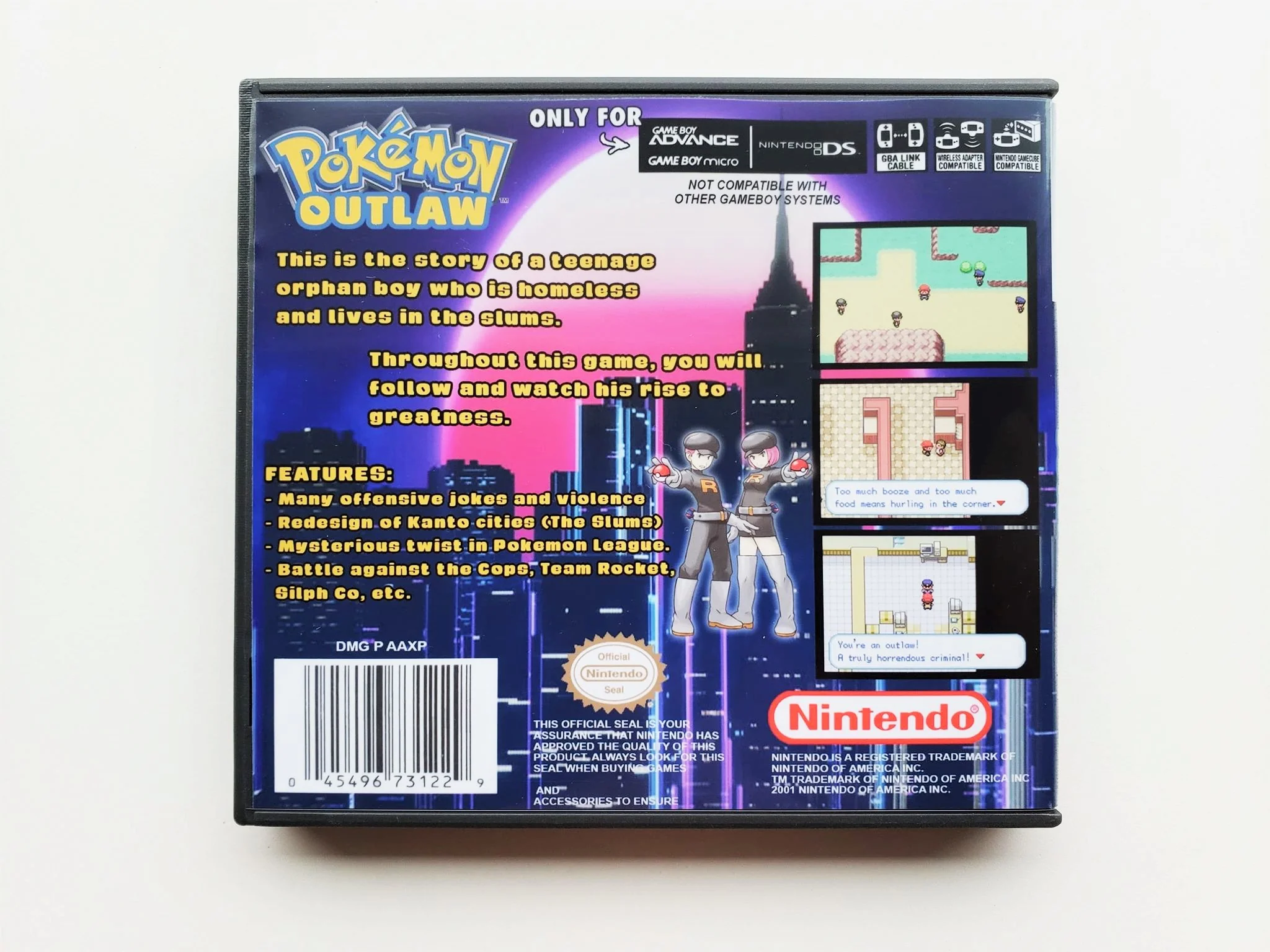 Pokemon Outlaw -Alternate Cover Art (Gameboy Advance GBA) - Image 2