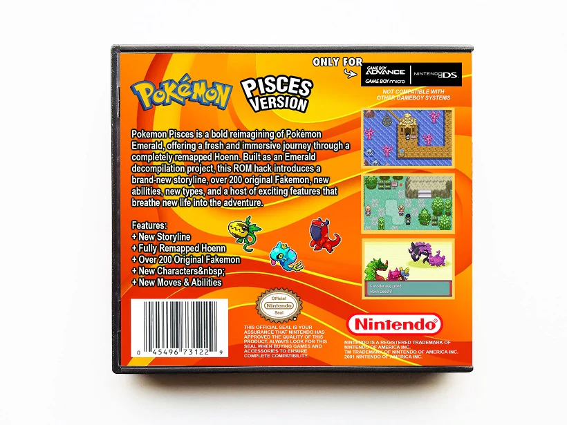 Pokemon Pisces (Gameboy Advance GBA) - Image 2