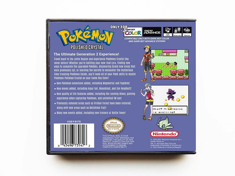 Pokemon Polished Crystal (GBC) - Image 2