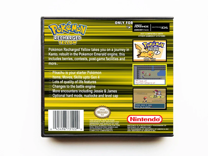 Pokemon Recharged Yellow (Gameboy Advance GBA) - Image 2