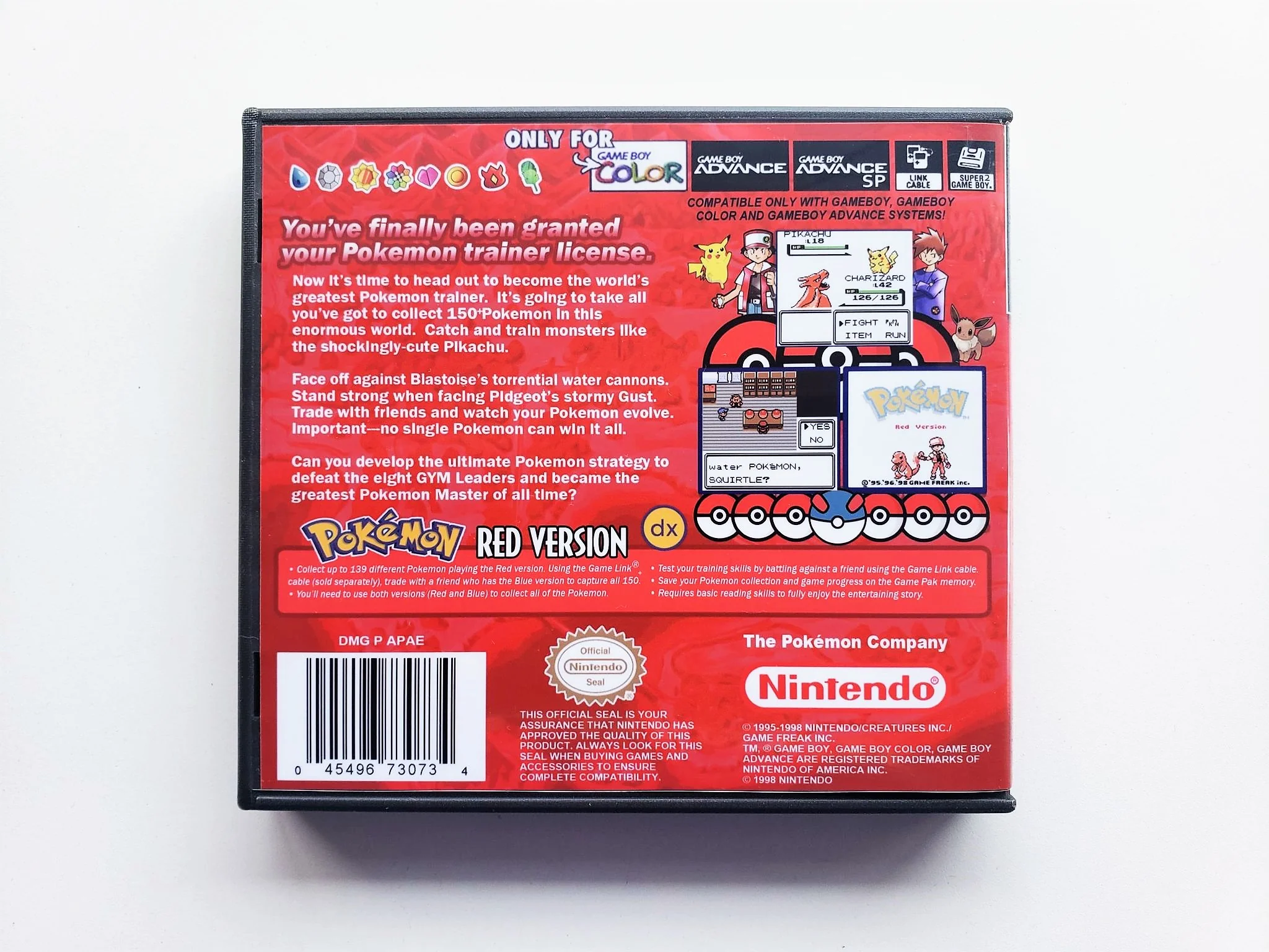 Pokemon Red DX "Full Color" (Gameboy Color GBC) - Image 2