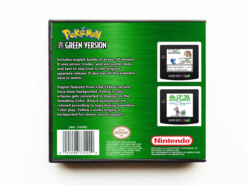 Pokemon çśź Shin Green (Gameboy GB) - Image 2