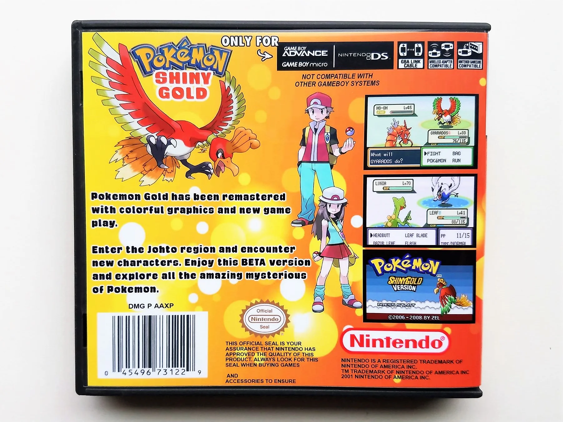 Pokemon Shiny Gold (Gameboy Advance GBA) - Image 2