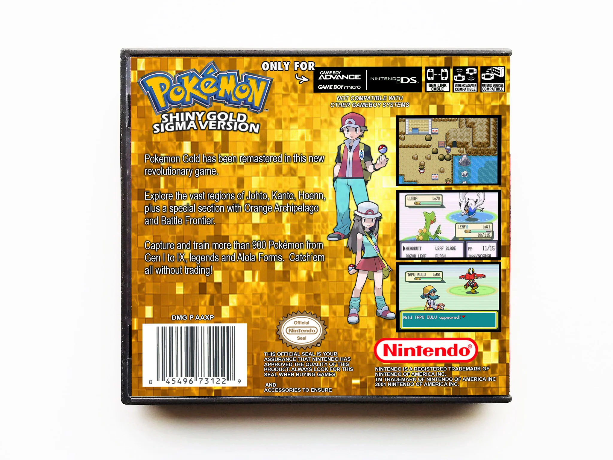 Pokemon Shiny Gold Sigma (Gameboy Advance GBA) - Image 2