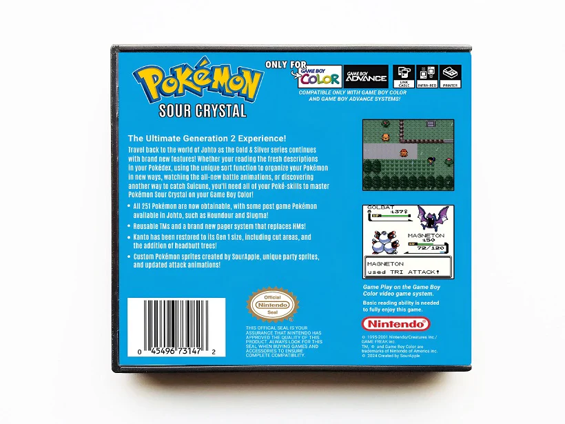 Pokemon Sour Crystal (GBC) - Image 2