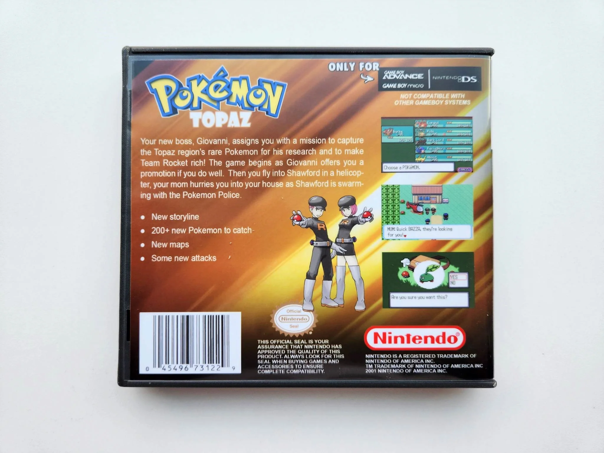 Pokemon Topaz (Gameboy Advance - GBA) - Image 2