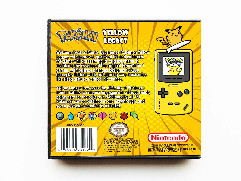 Pokemon Yellow Legacy (Gameboy GB) - Image 2