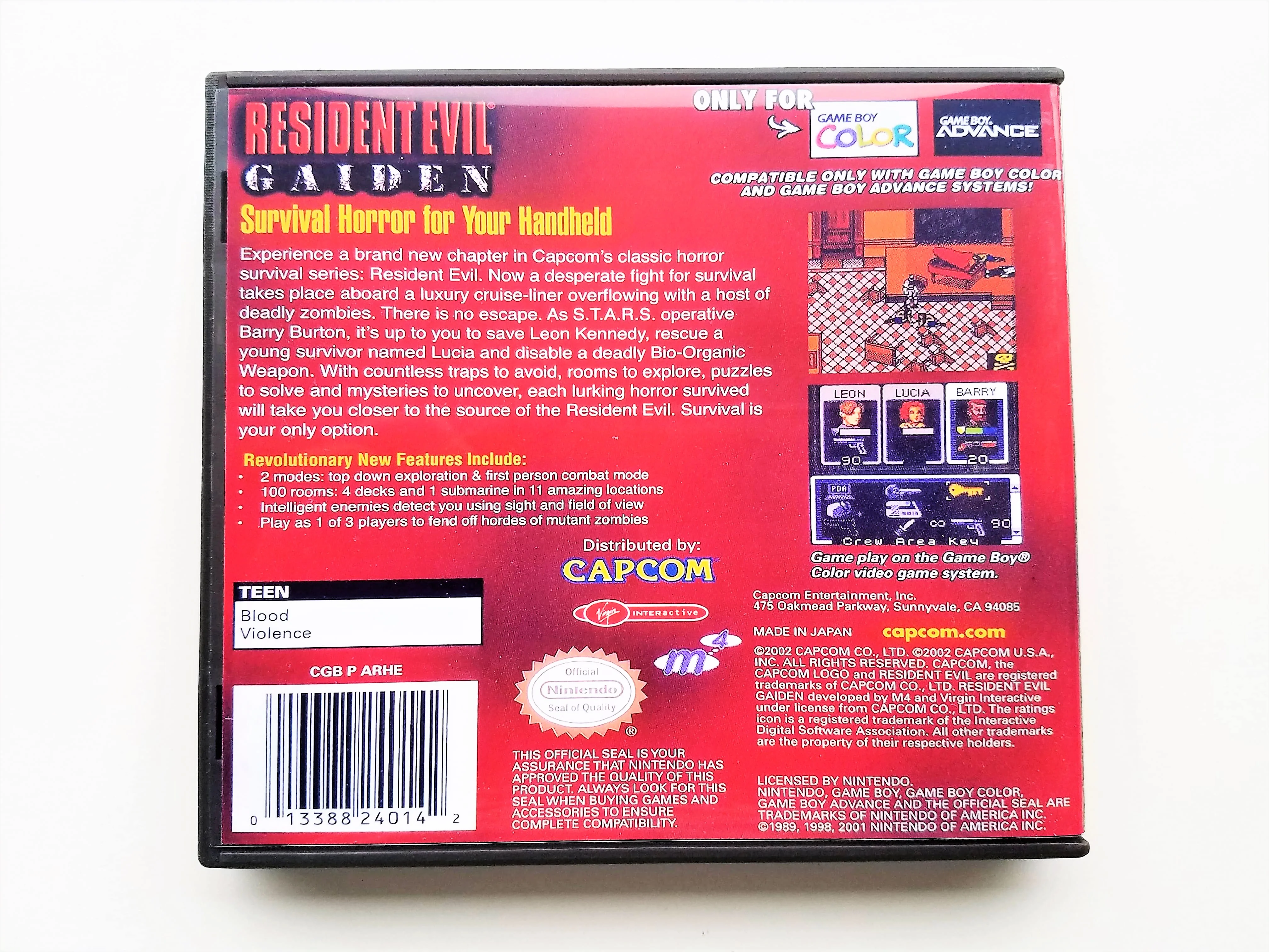 Resident Evil Gaiden - (GBC) - Image 2
