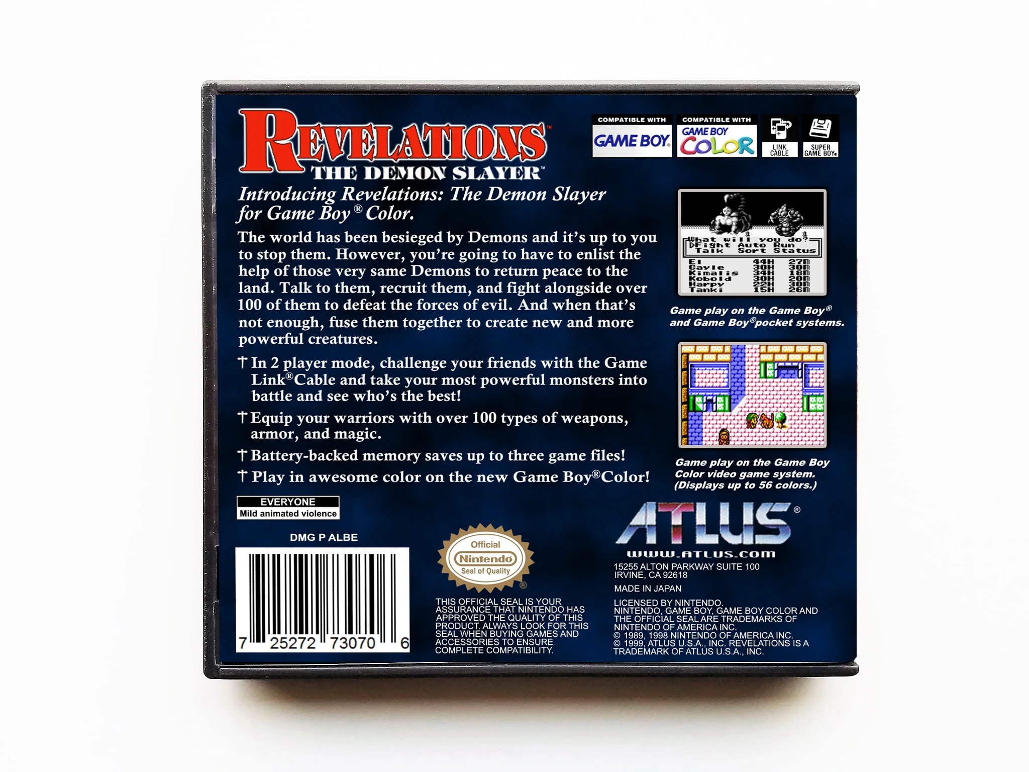 Revelations the Demon Slayer Megami Tensei (Gameboy Color GBC) - Image 2